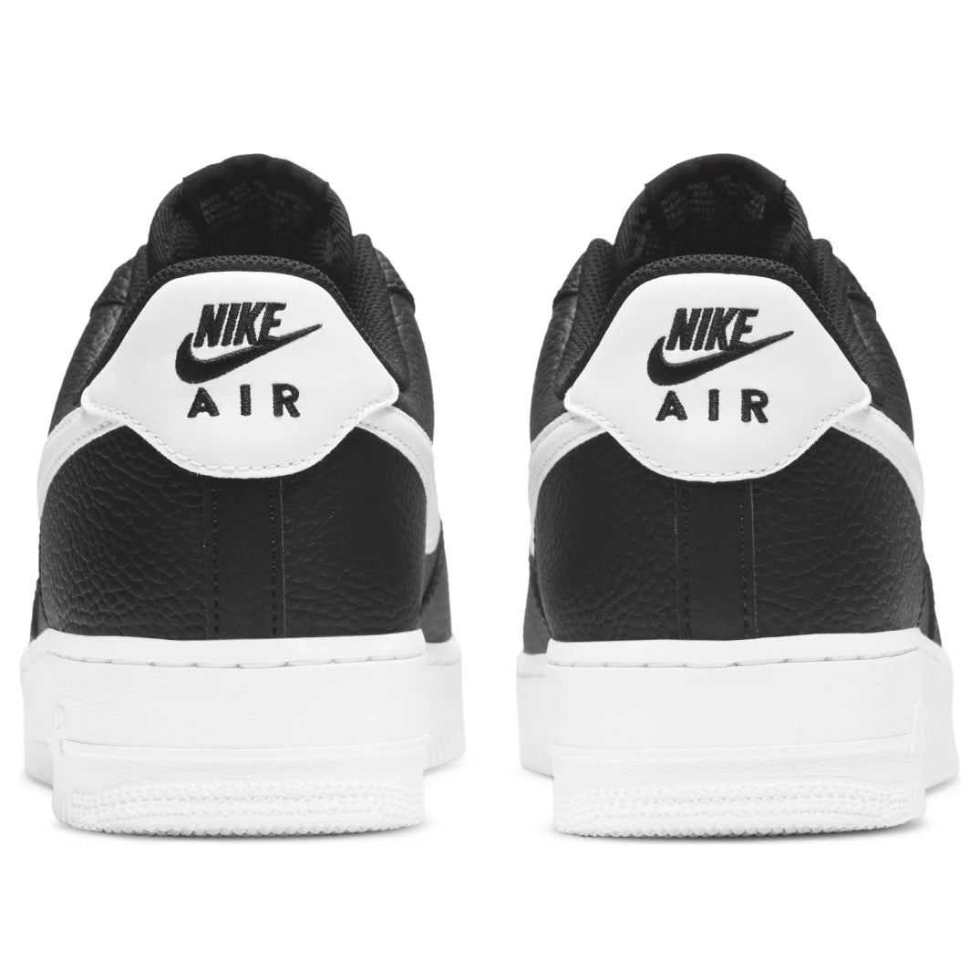 CT2302 002 Nike Air Force 1 Low '07 Black White Pebbled Leather