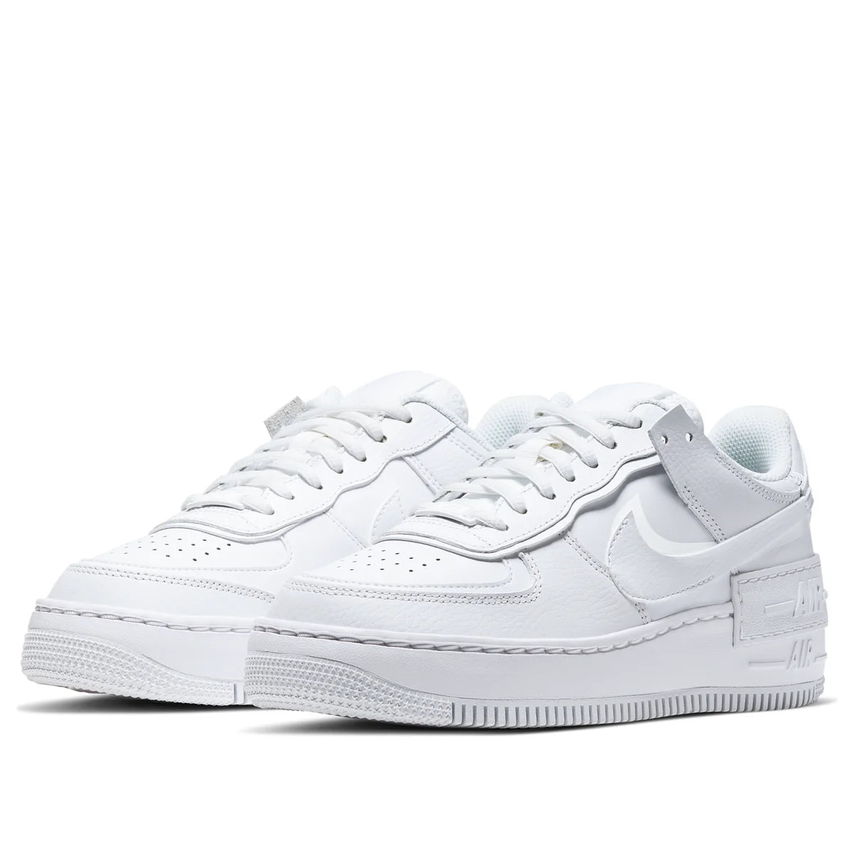 CI0919 100 Nike Air Force 1 Low Shadow Triple White (Women's)