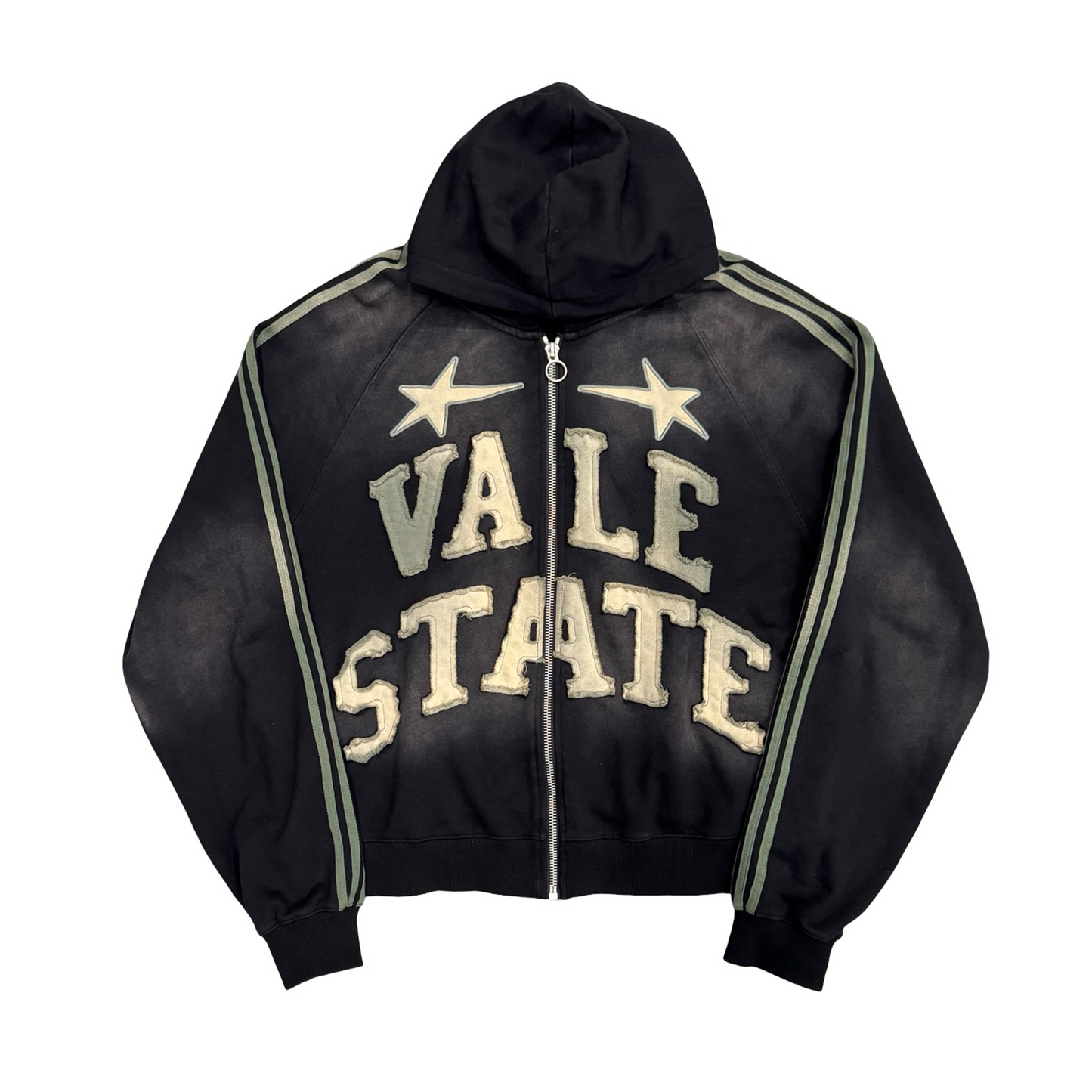 Vale Forever State Zip Up Black Hoodie [USED] - L (Used)