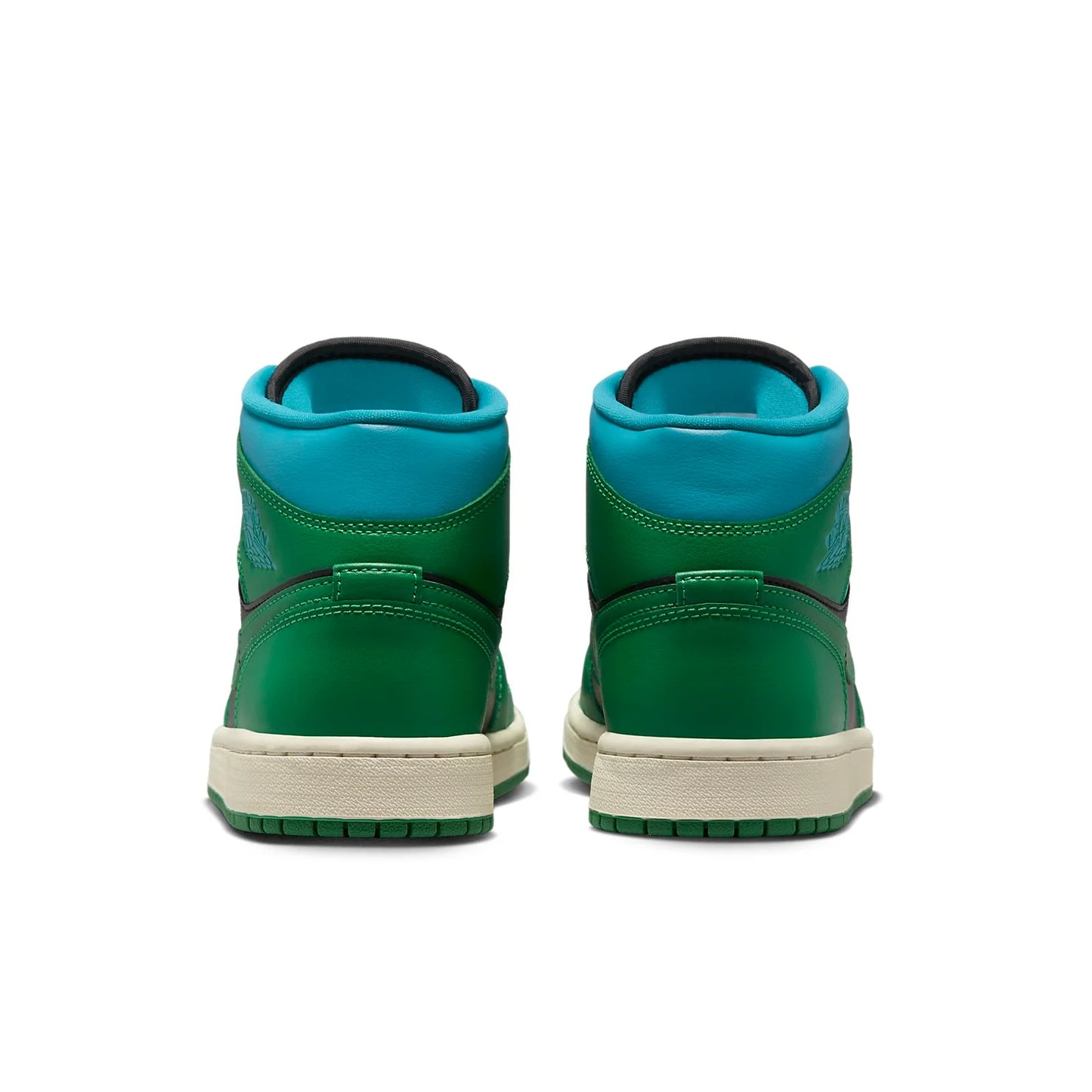 BQ6472 033 Air Jordan 1 Mid Lucky Green Aquatone (Women's)