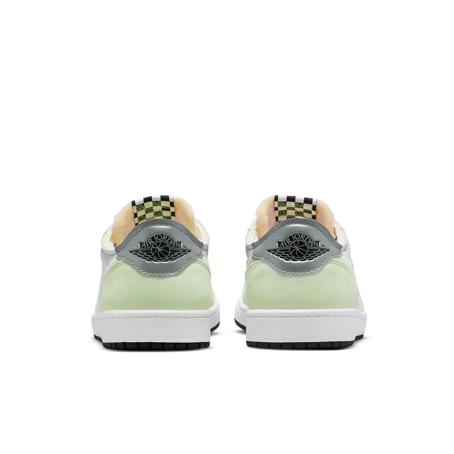 DM7837 103 Air Jordan 1 Retro Low White Ghost Green Black