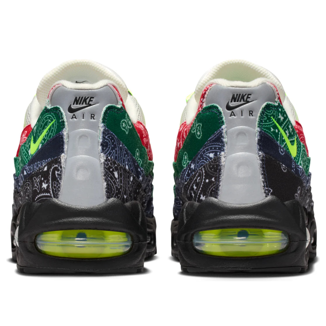 IQ0620 100 Nike Air Max 95 OG Big Bubble Neon Paisley Bandana