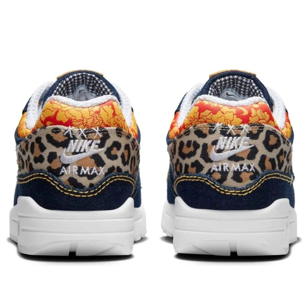 FJ4452 432 Nike Air Max 1 Premium Denim Leopard