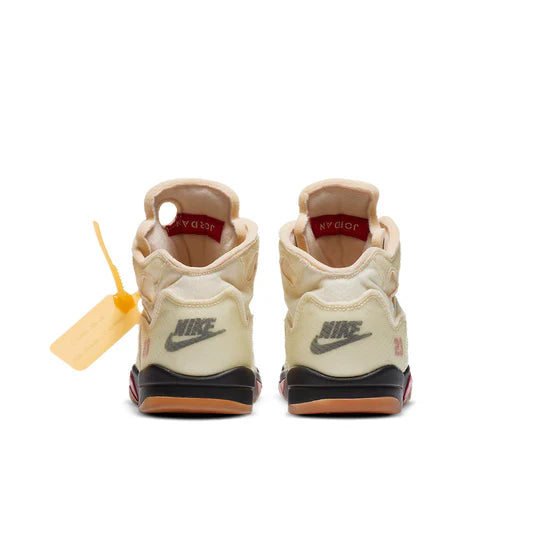 CV4827 100 Jordan 5 Retro Off-White Sail (PS)