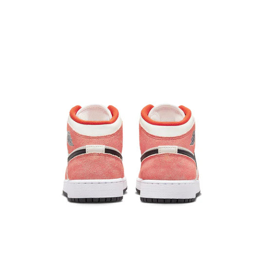 DV1336 800 Jordan 1 Mid SE Orange Suede (GS)