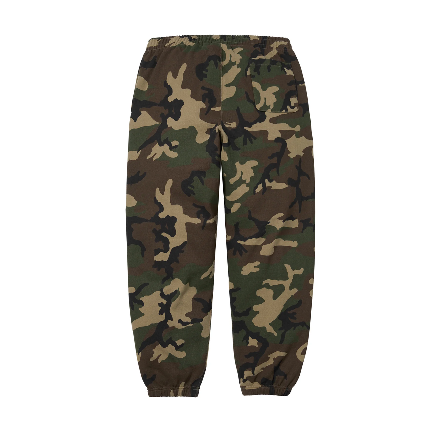 Supreme Satin Applique Sweatpant (SS26) Woodland Camo