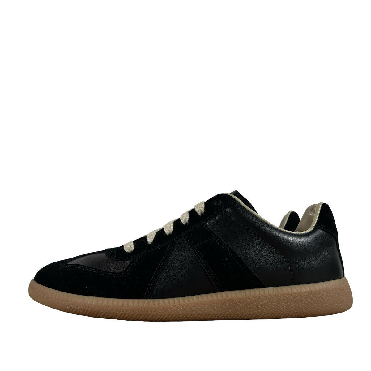 S57WS0236P1895H6851 Maison Margiela Replica German Army Trainer (GATs) Black Gum [USED] - EU 43 / US 10 (VNDS)