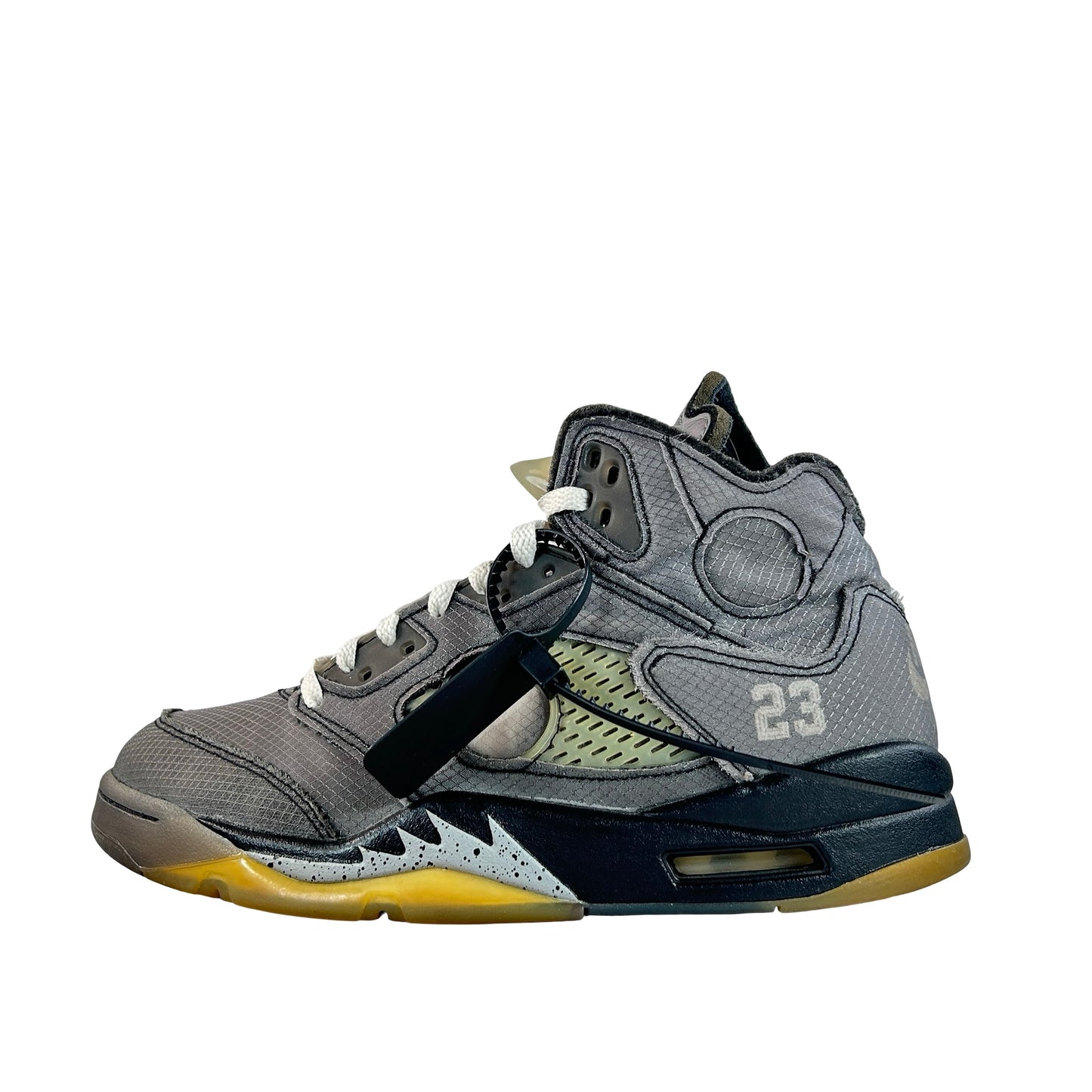 CT8480 001 Jordan 5 Off-White Black [USED] - 9.5 M (Used5)