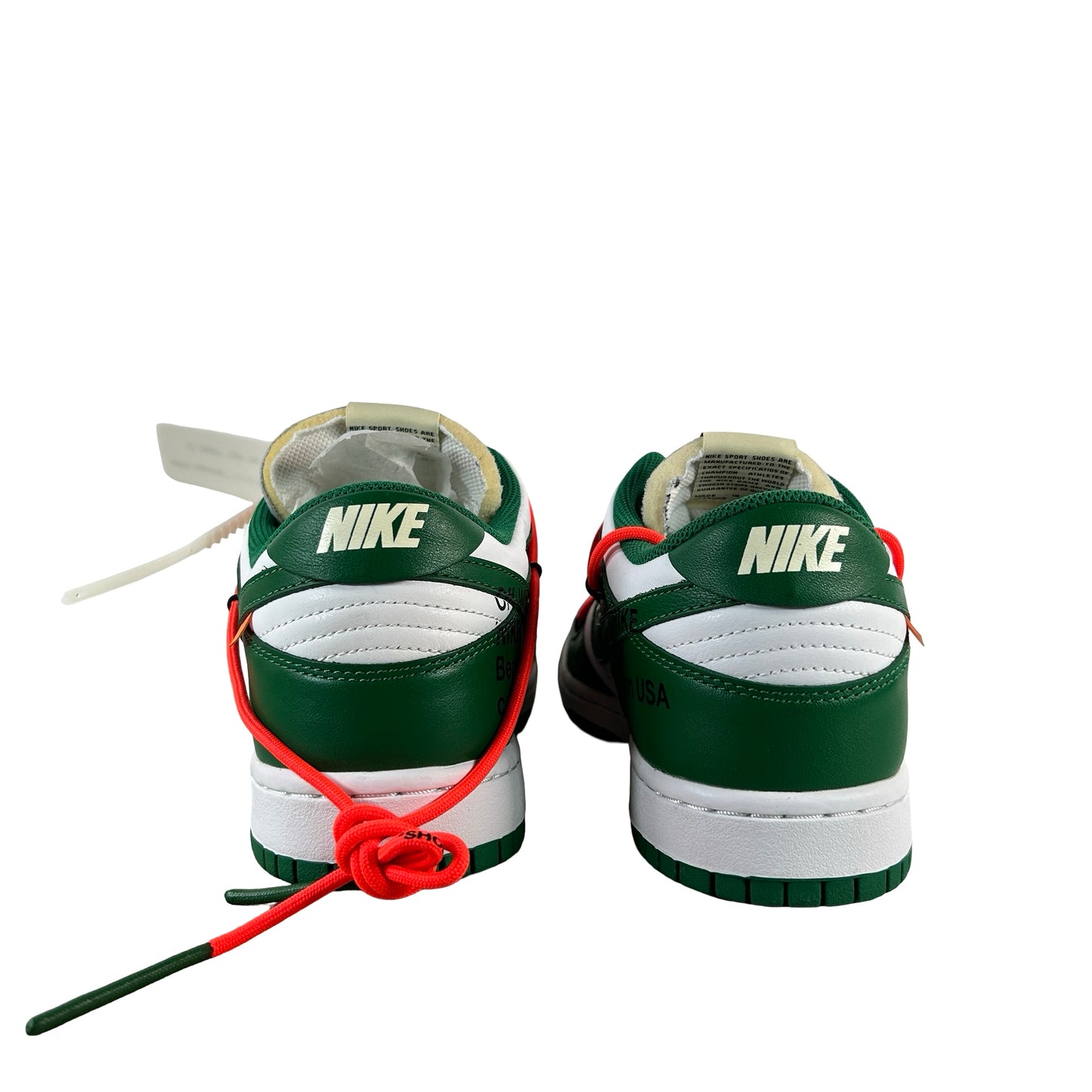 CT0856 100 Nike Dunk Low Off-White Green [USED] - 9.5 M (VNDS)