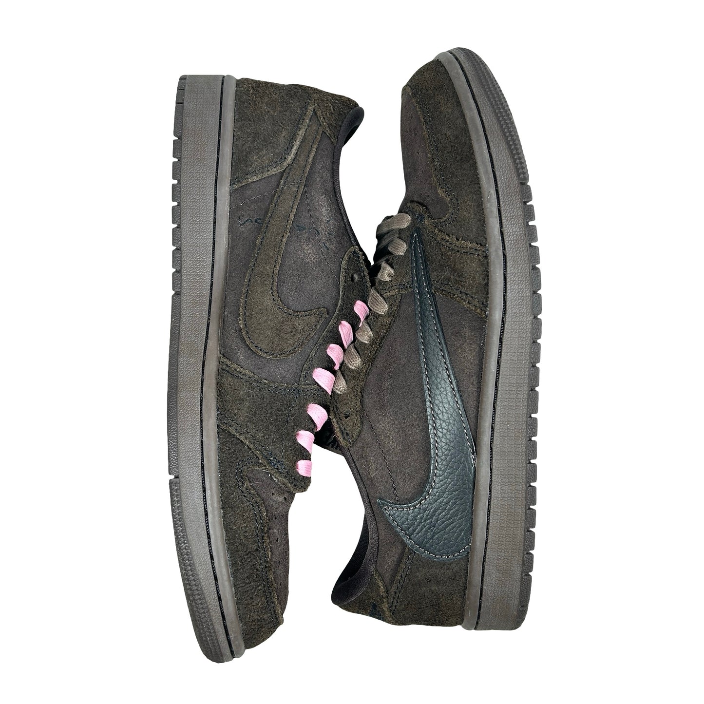 DM7866 202 Jordan 1 Retro Low OG SP Travis Scott Velvet Brown [USED] - 8.5 M (Used)