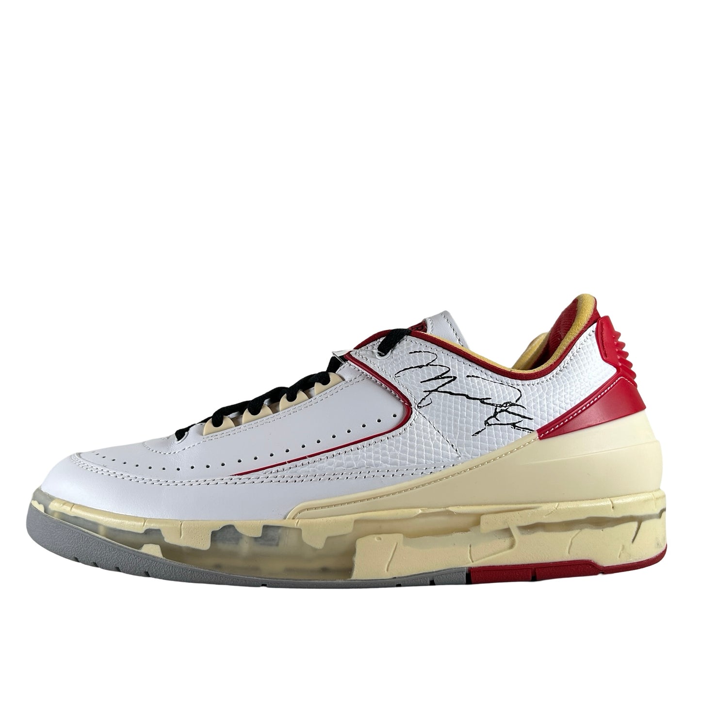 DJ4375 106 Jordan 2 Retro Low SP Off-White White Red [USED] - 10.5 M (Used)