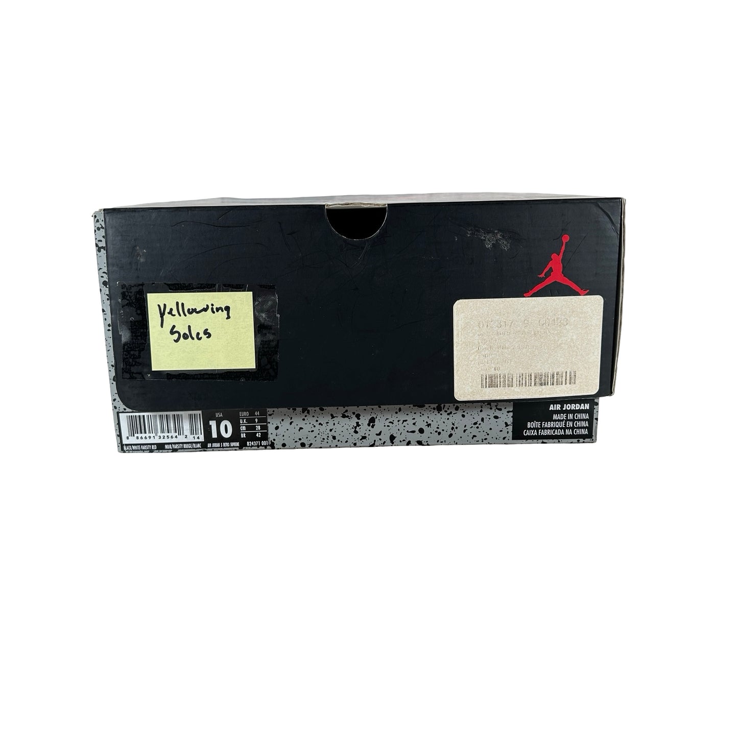 824371 001 Jordan 5 Retro Supreme Black [CONDITIONAL] - 10 M (Yellowing Soles)