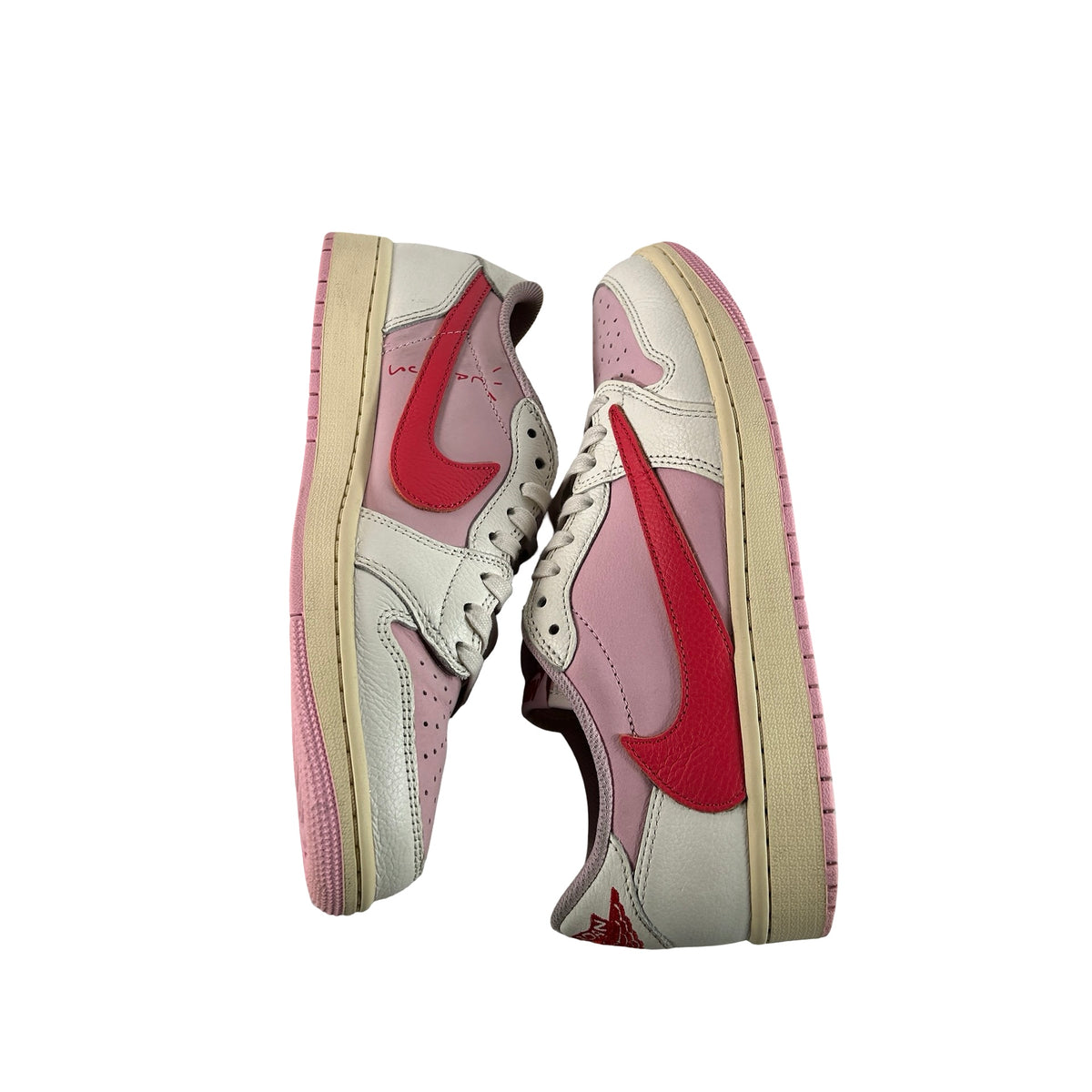 IQ7604 101 Jordan 1 Retro Low OG SP Travis Scott Sail Tropical Pink [USED] - 9 M (Used4)