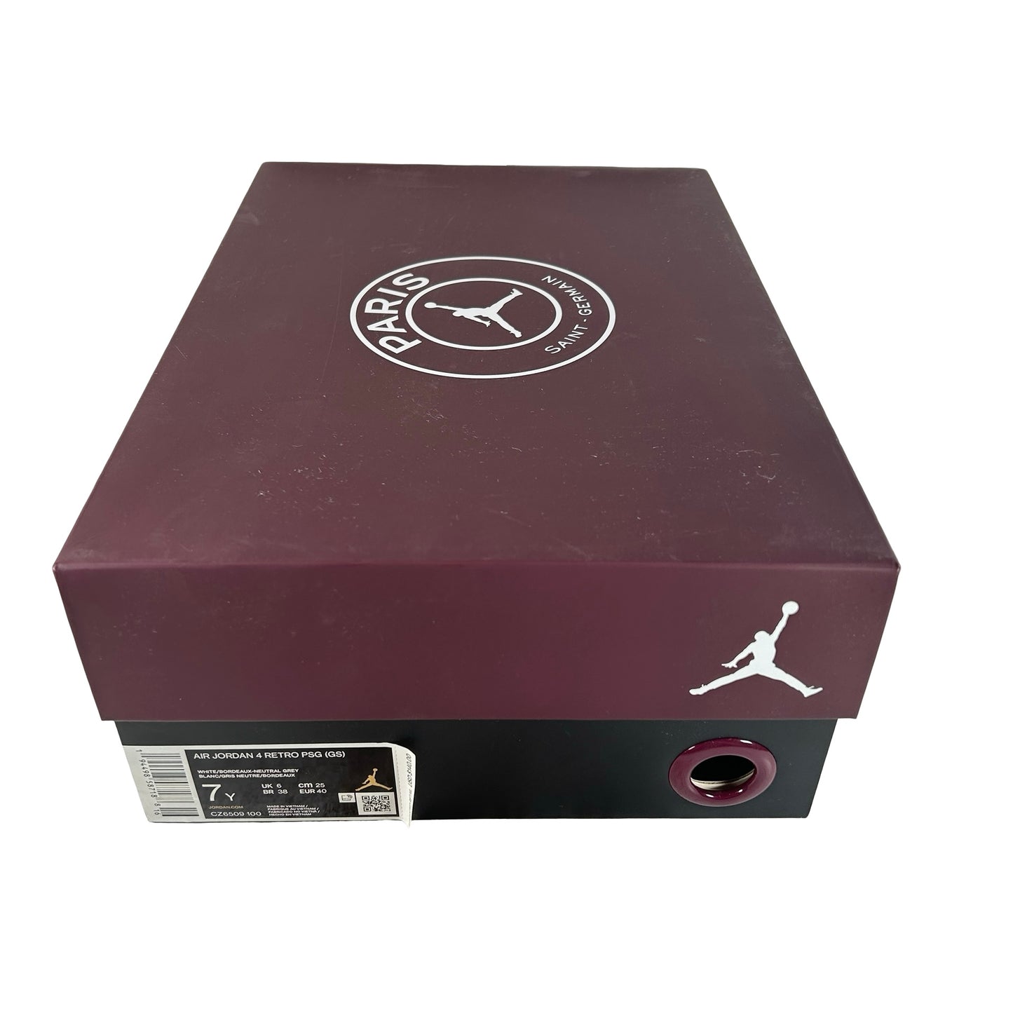 CZ6509 100 Jordan 4 Retro PSG Paris Saint-Germain (GS) [USED] - 7 Y (Used)