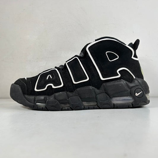 414962 002 Nike Air More Uptempo Black White {USED] - 7.5 M (Used)