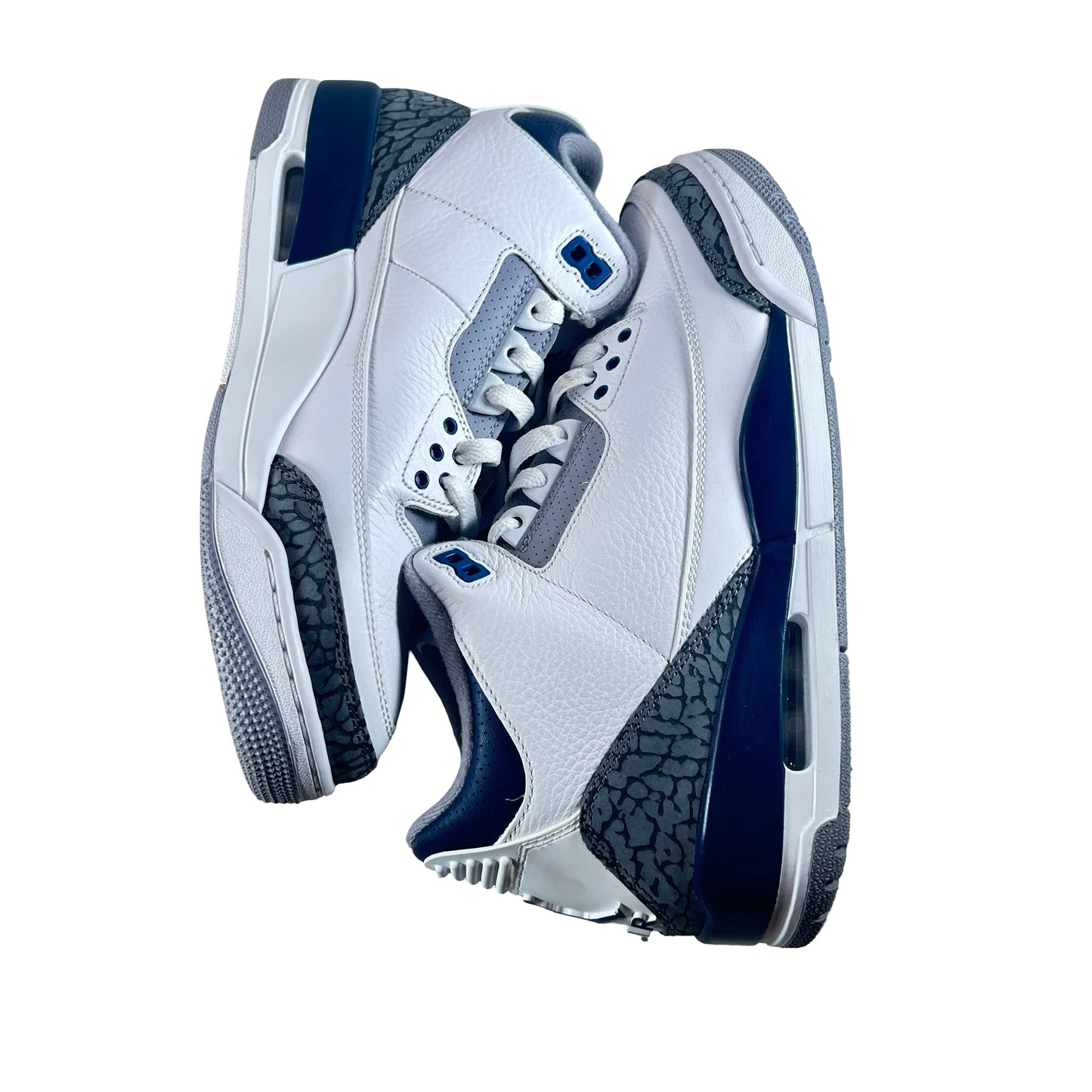 CT8532 140 Jordan 3 Retro Midnight Navy [USED] - 9 M (Used) (No Box)