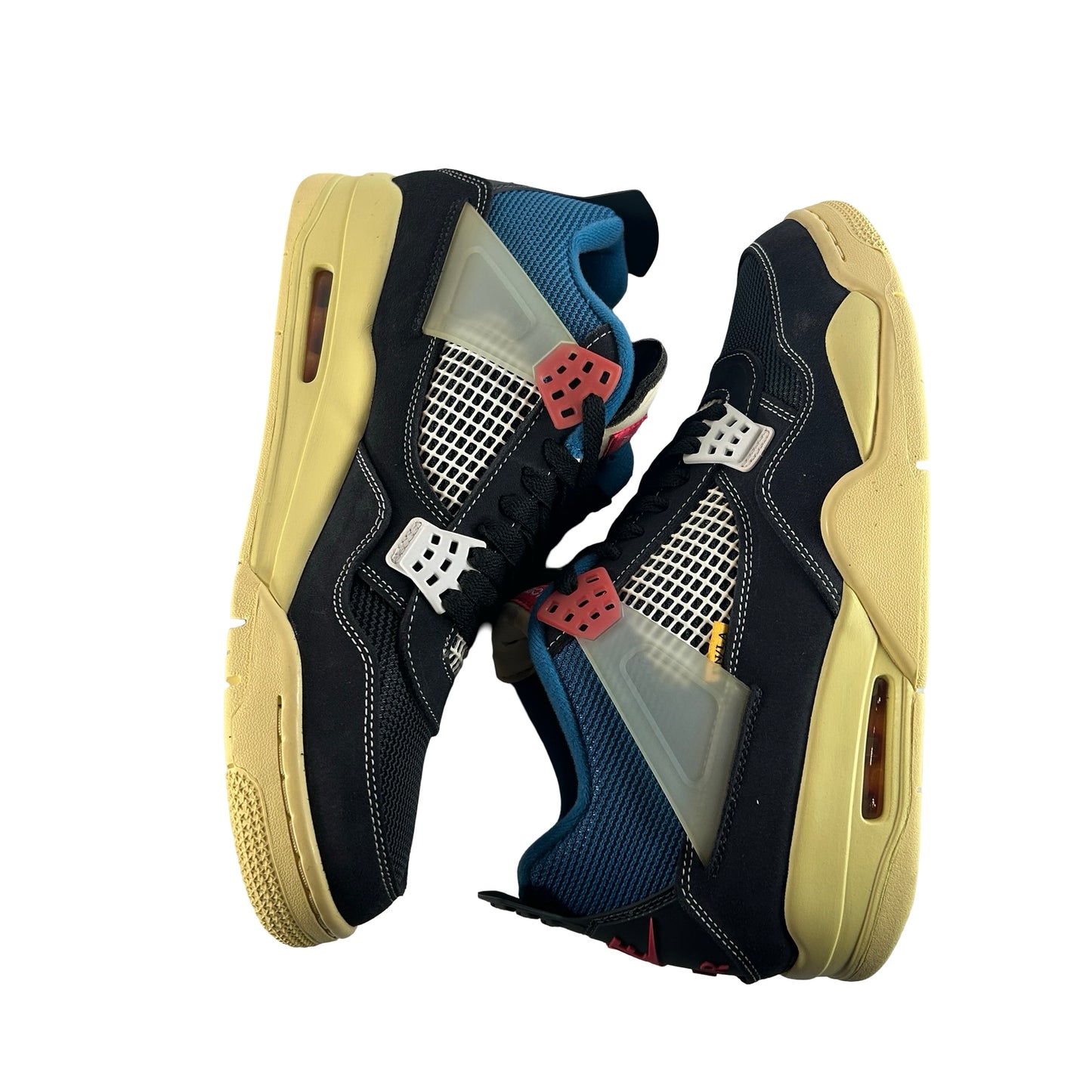 DC9533 001 Jordan 4 Union Off Noir - 11 M (Yellowing)