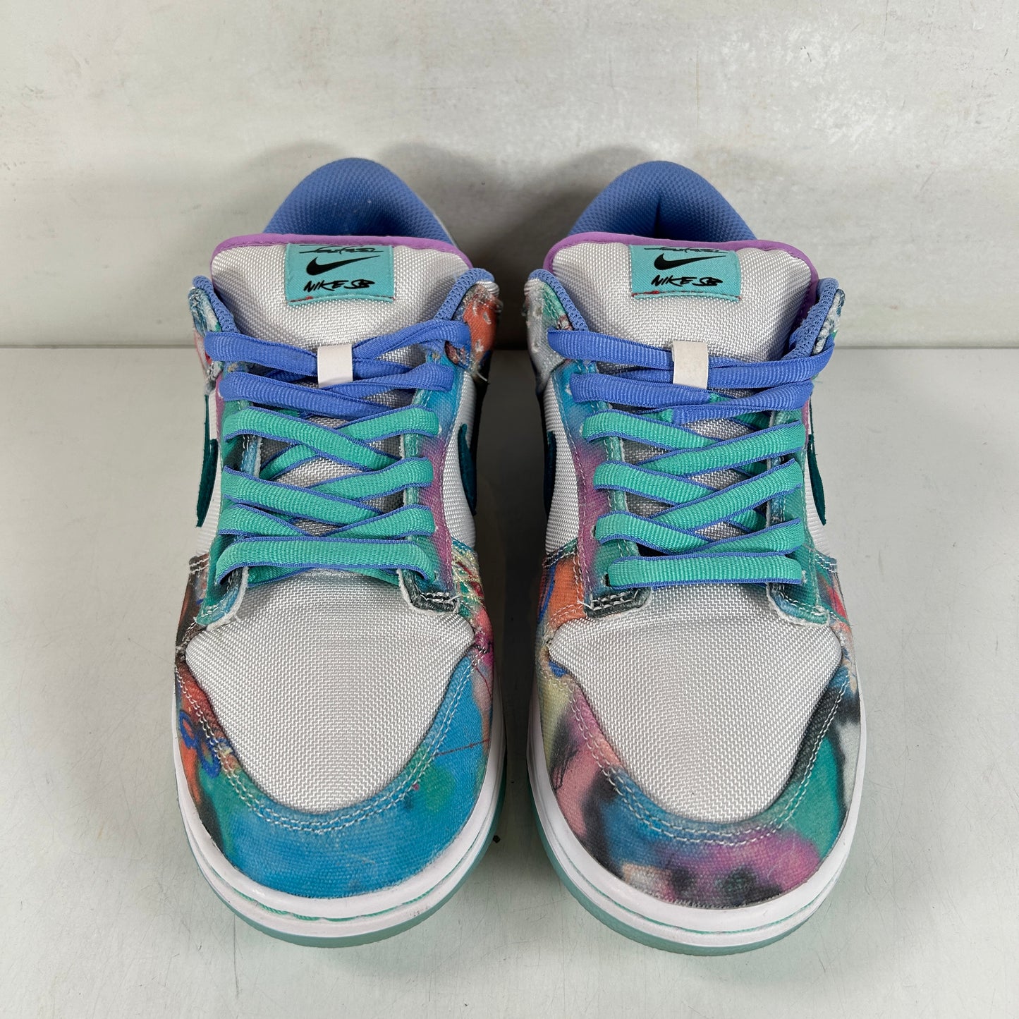 HF6061 400 Nike SB Dunk Low Futura Laboratories Bleached Aqua [USED] - 9 M (Used)