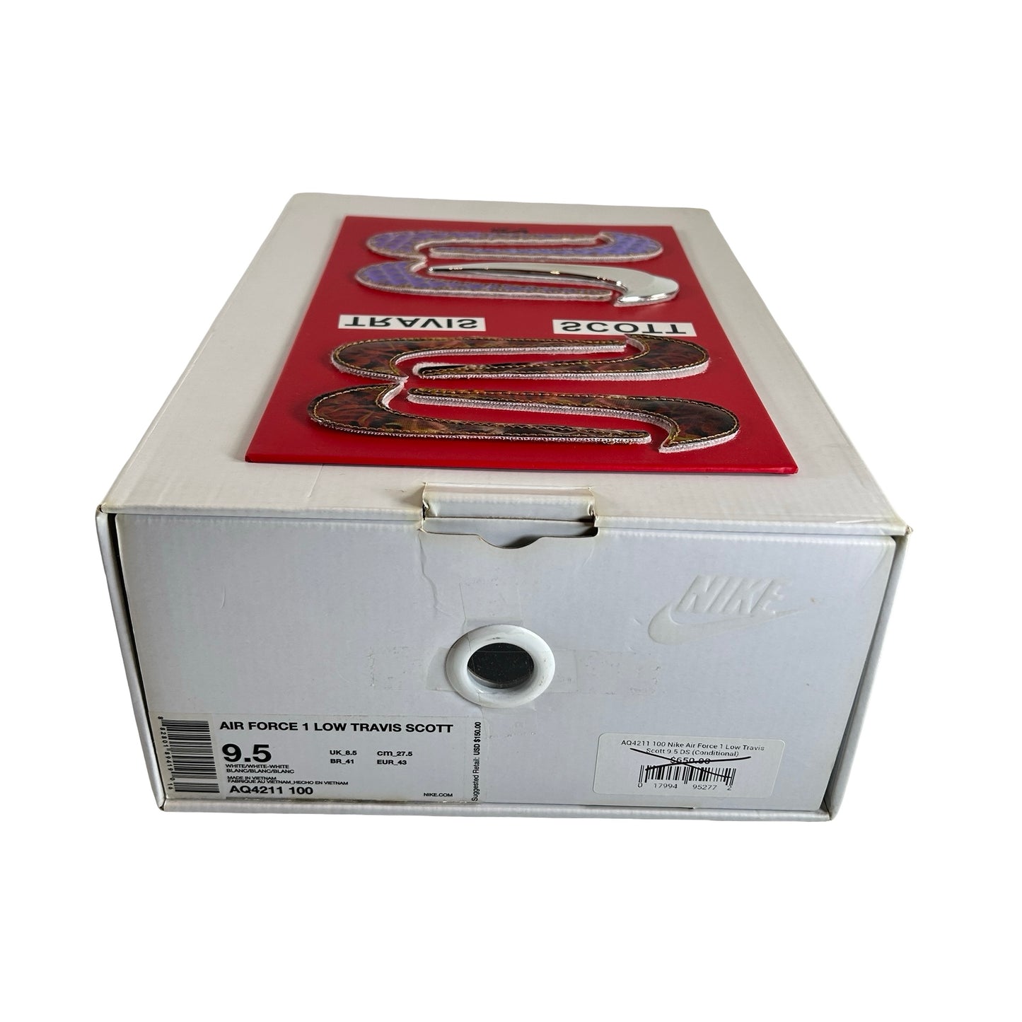 AQ4211 100 Nike Air Force 1 Low Travis Scott (AF100) [USED] - 9.5 M (Used)