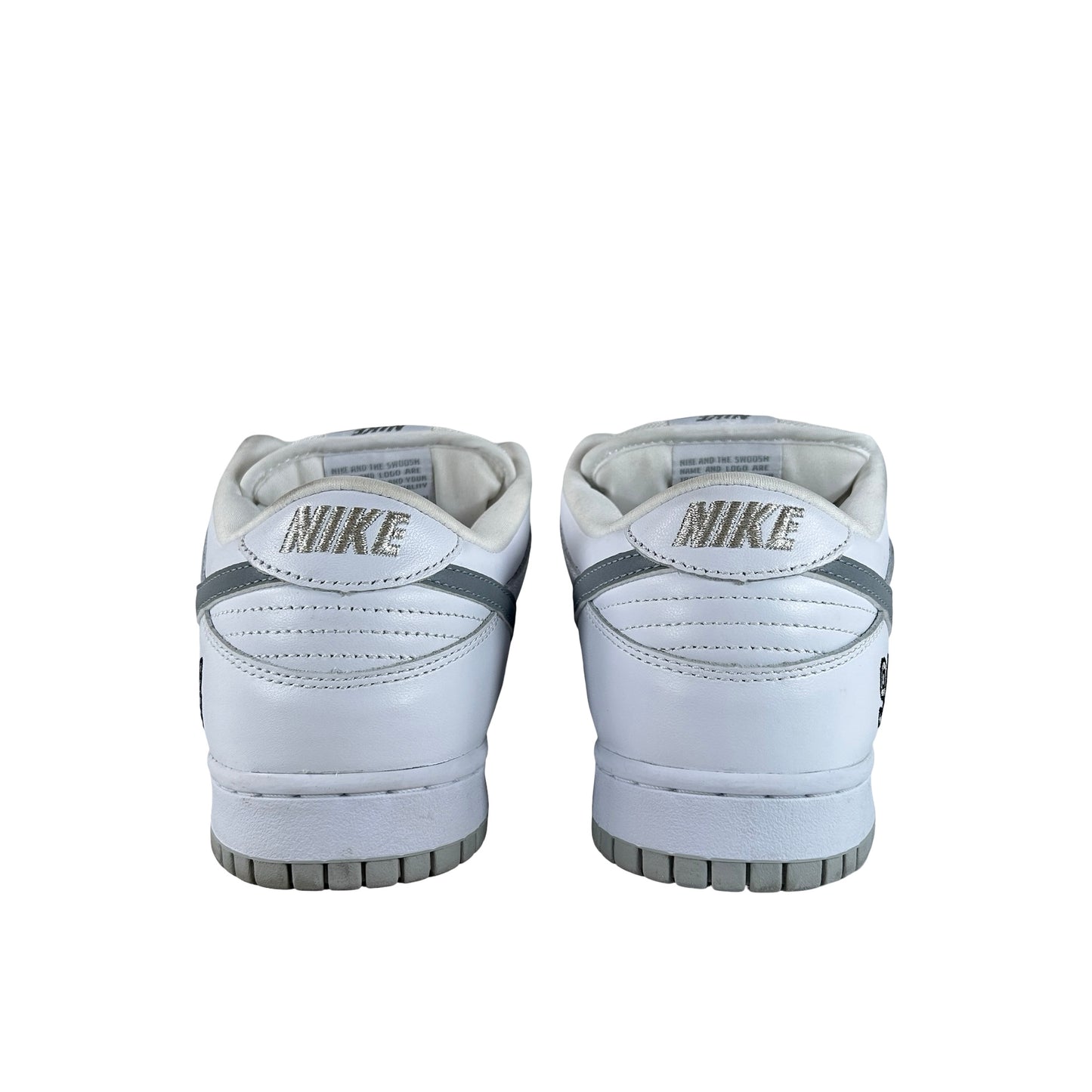 HQ8487 100 Nike SB Dunk Low Supreme 94 White Metallic Silver [USED] - 10.5 M (Used2)