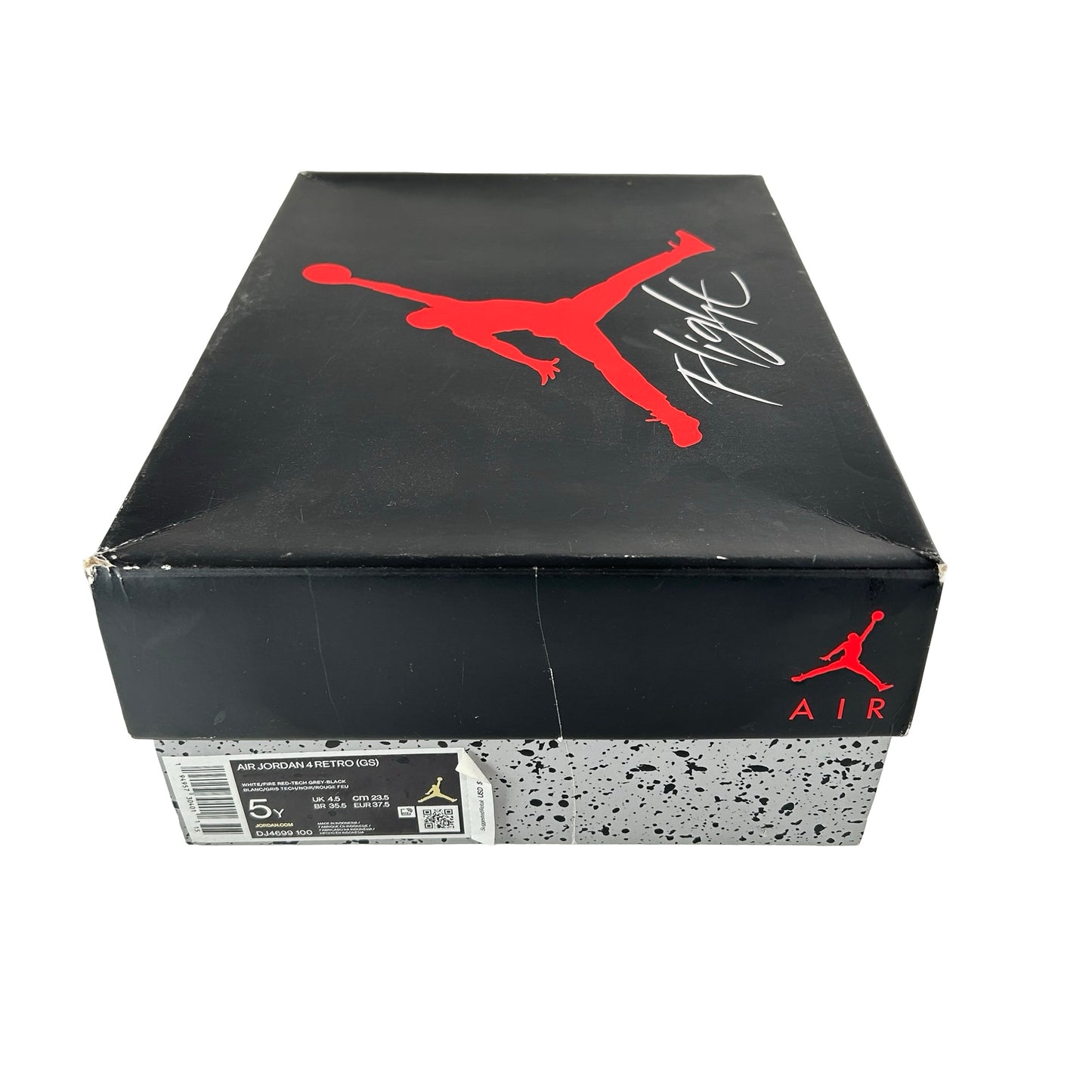 DJ4699 100 Jordan 4 Retro White Oreo (2021) (GS) [USED] - 5 Y (Used)
