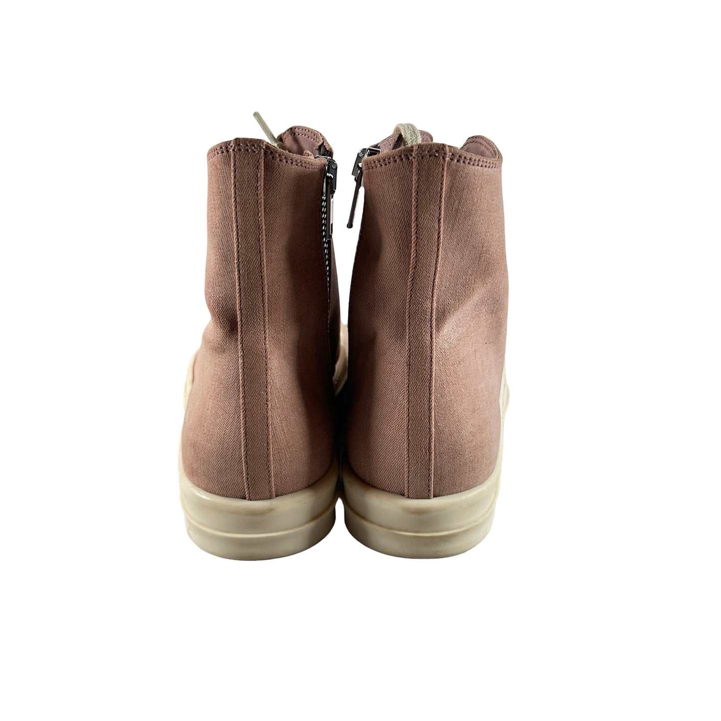 BG01D4895 SCF Rick Owens Denim High Top Sneakers Dark Pink Milk [USED] - 35 EU (4 US) (Used)