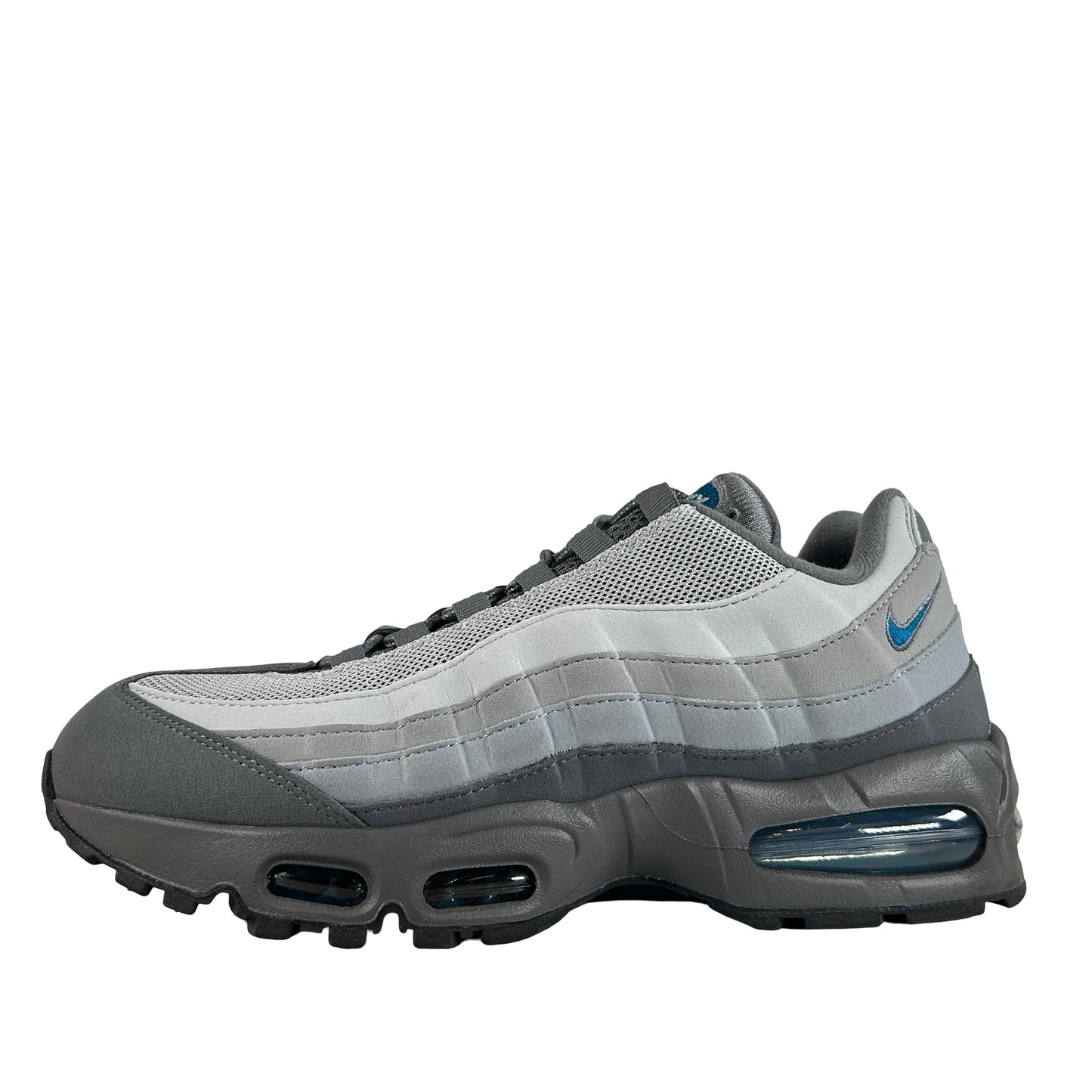 IH4457 003 Nike Air Max 95 OG Big Bubble Smoke Grey Green Abyss [USED] - 9 M (Used)