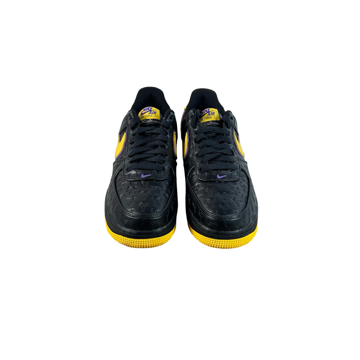 HV5122 001 Nike Air Force 1 Low Kobe Bryant Lakers Away (Non-Numbered) [USED] - 9.5 M (Used) (No Box)
