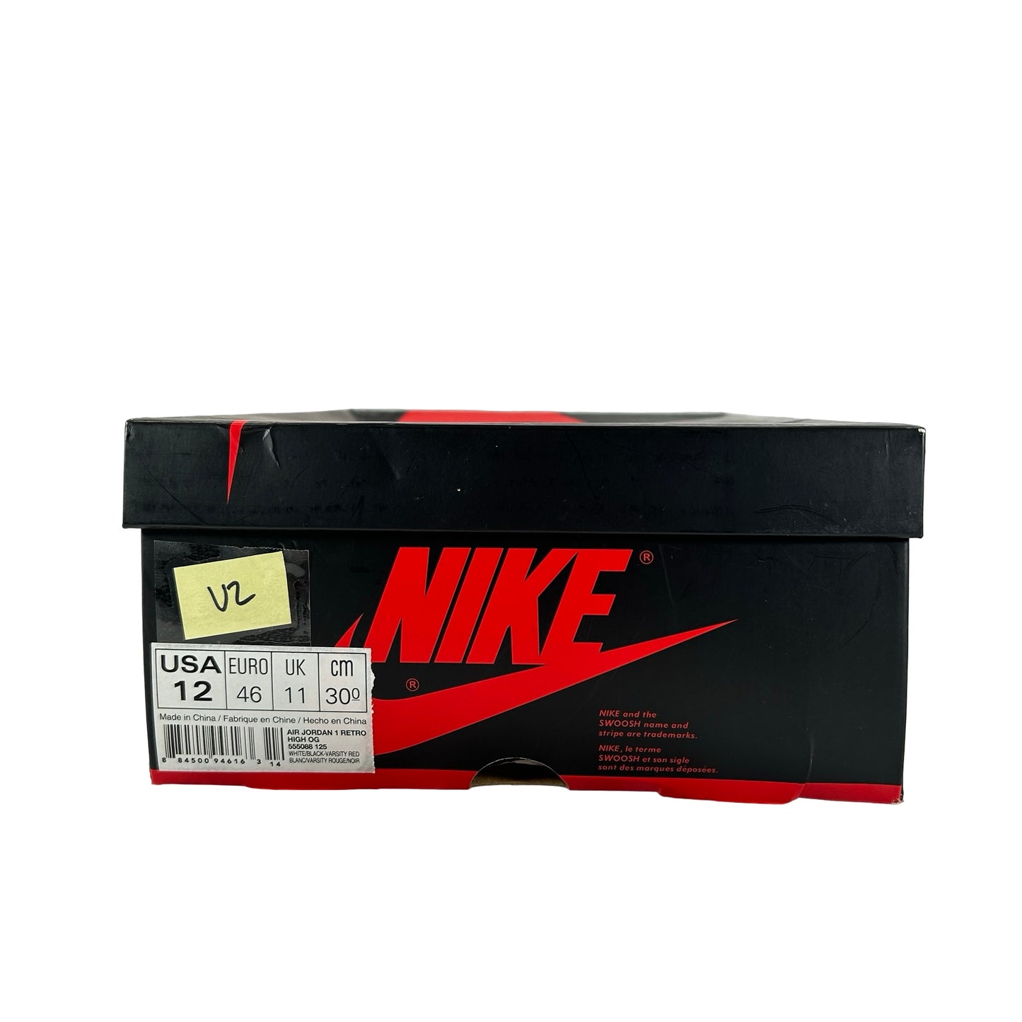 555088 125 Jordan 1 Retro Black Toe (2016) [USED] - 12 M (Used2)
