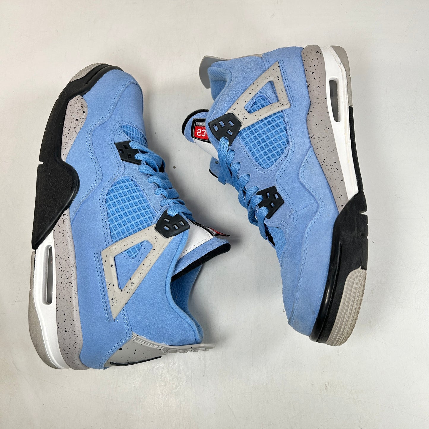 408452 400 Jordan 4 Retro University Blue (GS) [USED] - 7 Y (Used) (No Box2)