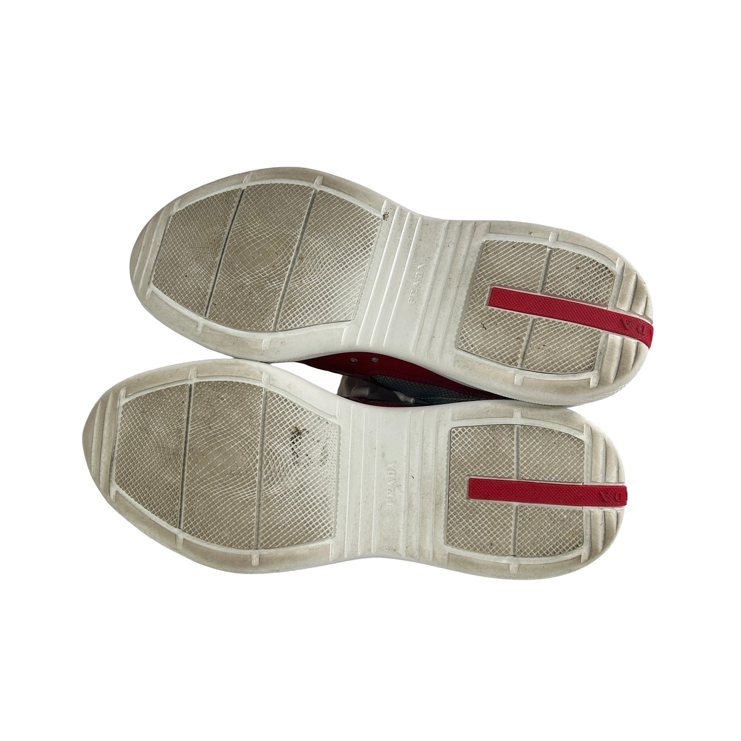 4E3400 ASZ F0F5C Prada America's Cup Red Silver [USED] - UK 8.5 / US 10 M (VNDS)
