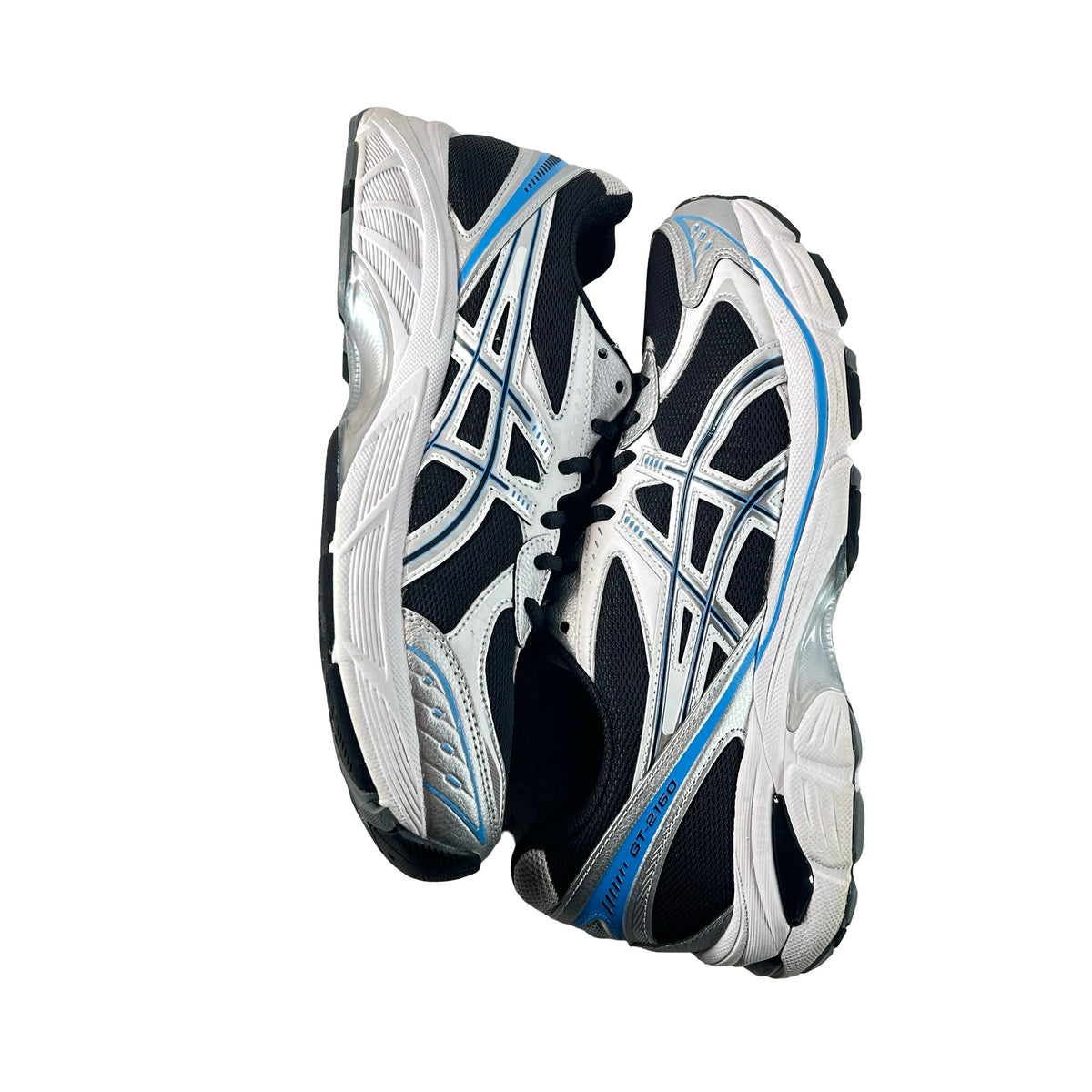 1203A320 004 ASICS GT-2160 Black Pure Silver Bright Blue [USED] - 10 M (Used)