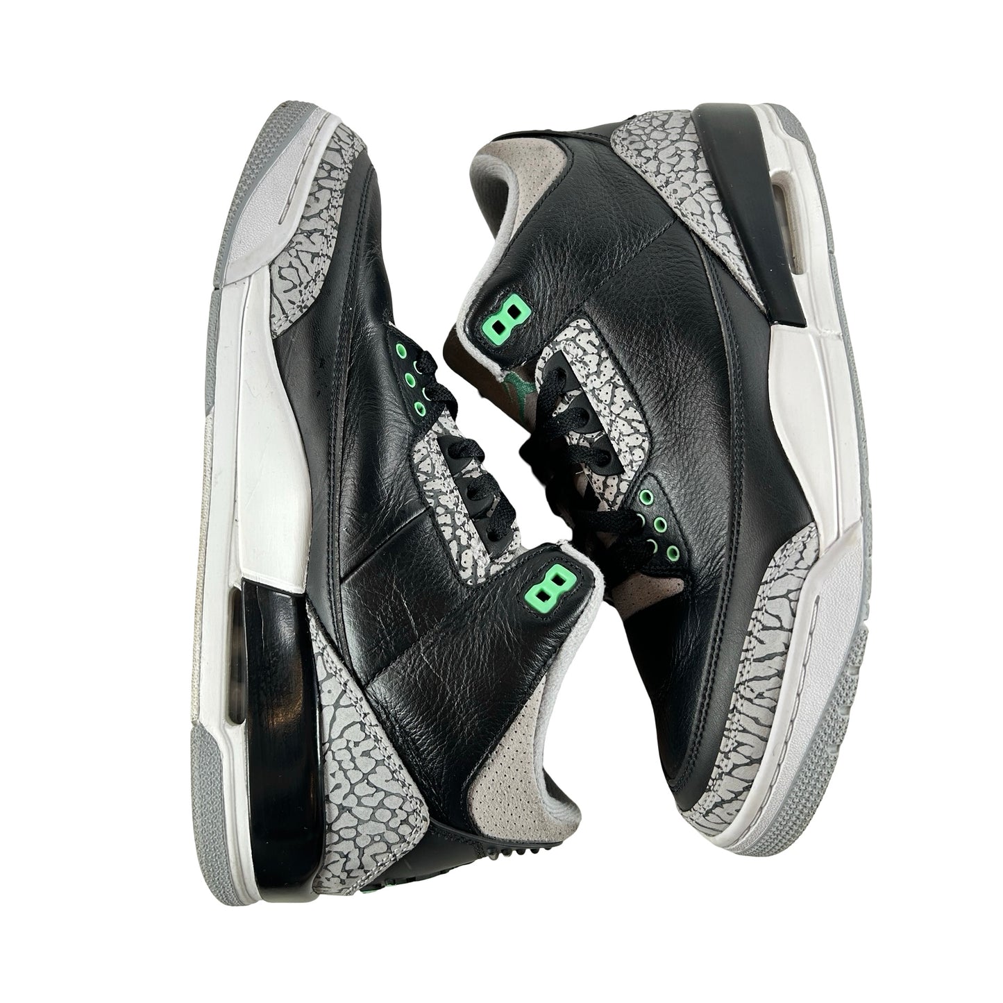 CT8532 031 Jordan 3 Retro Green Glow [USED] - 10.5 M (Used) (No Box)