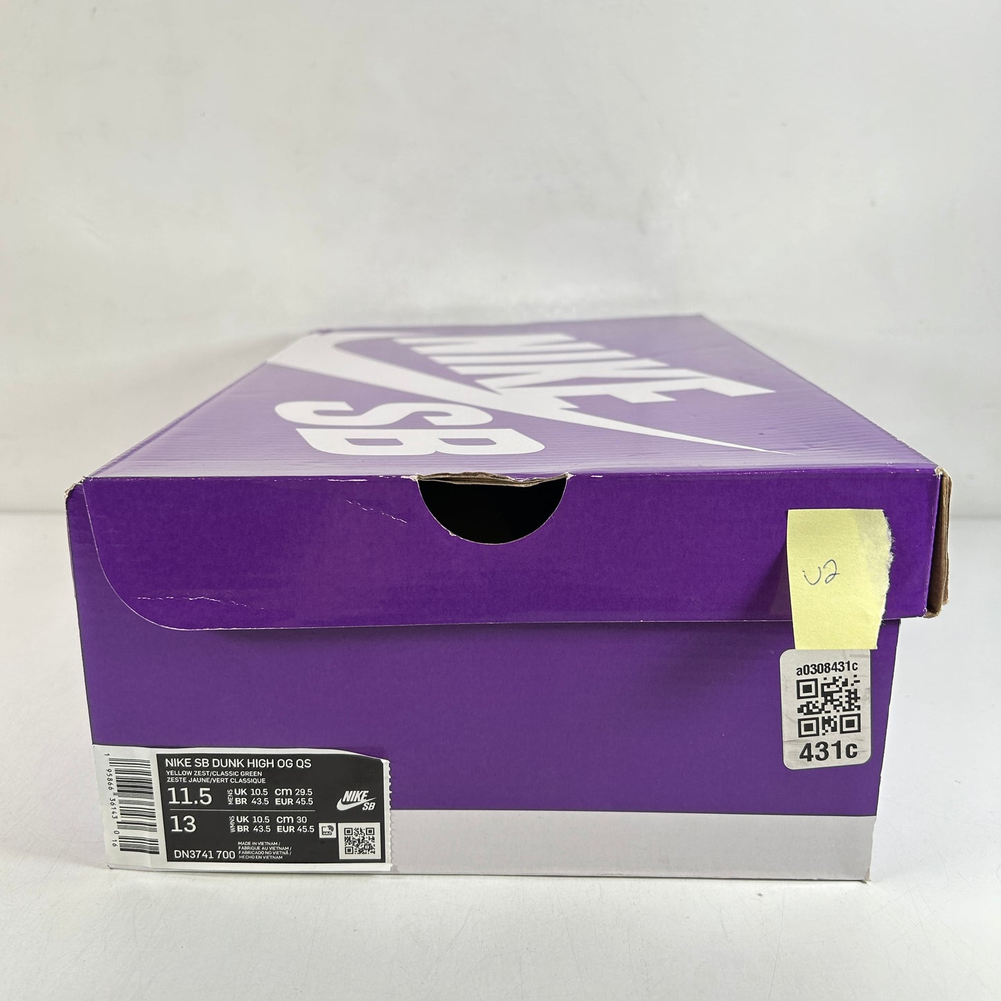 DN3741 700 Nike SB Dunk High Supreme By Any Means Brazil [USED] - 11.5 M (Used2)