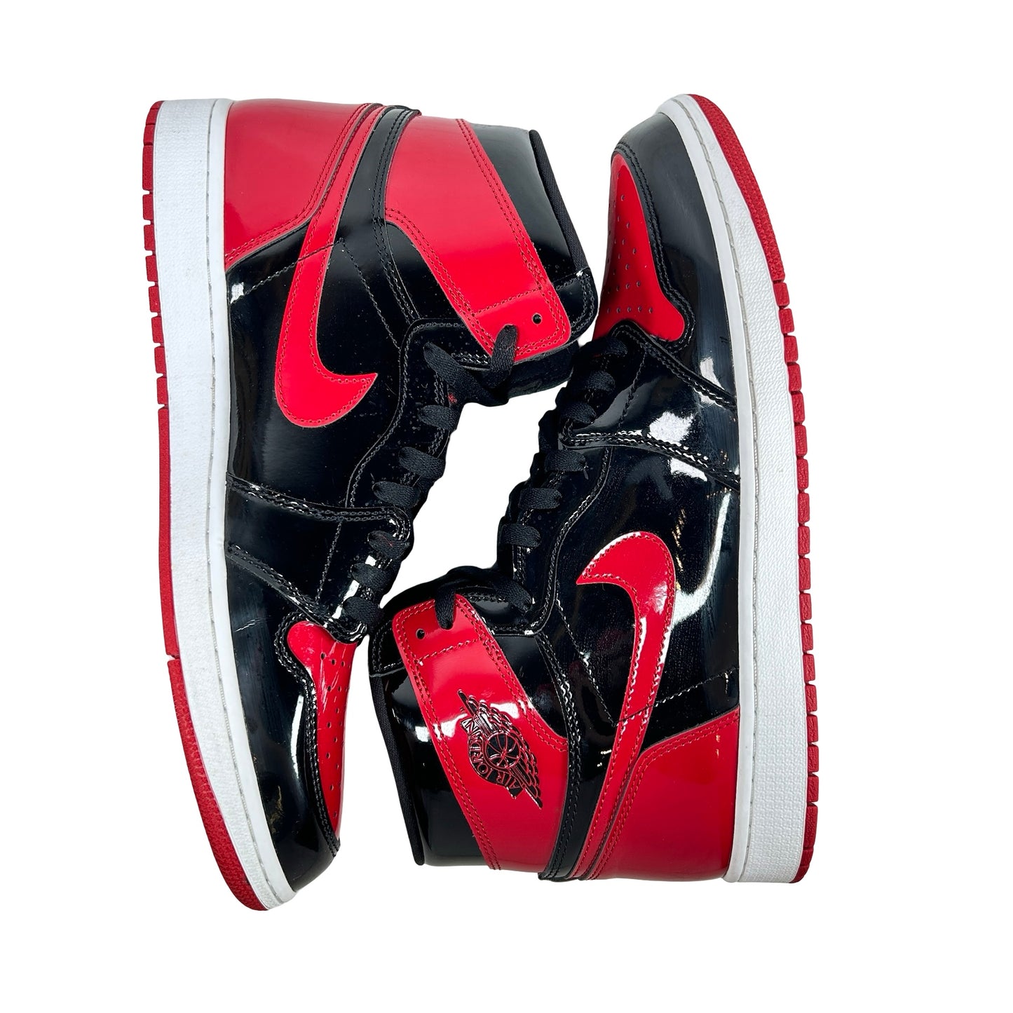 555088 063 Jordan 1 Retro High OG Patent Bred [USED] - 13 M (Used4)