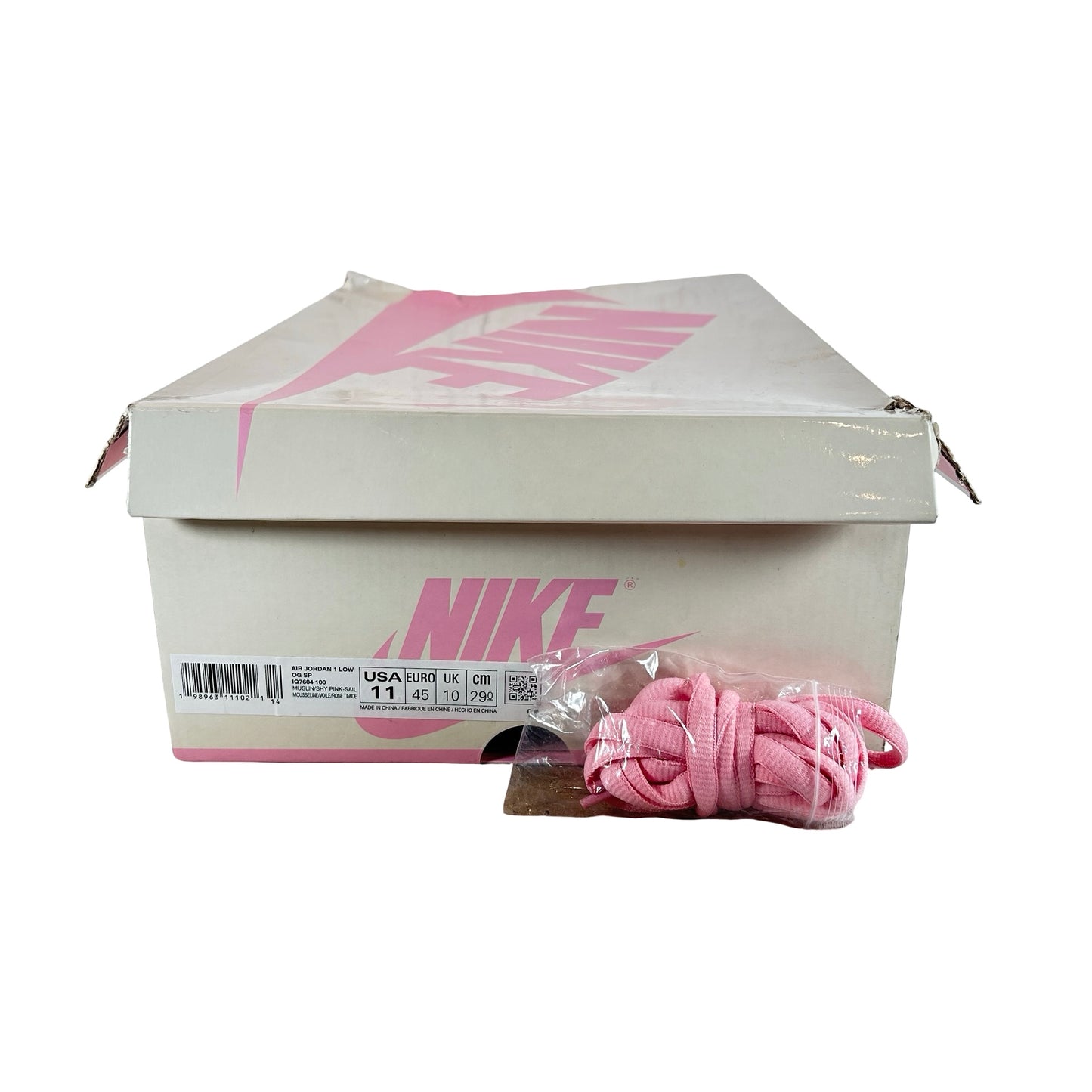 IQ7604 100 Jordan 1 Retro Low OG SP Travis Scott Shy Pink [USED] - 11 M (Used)