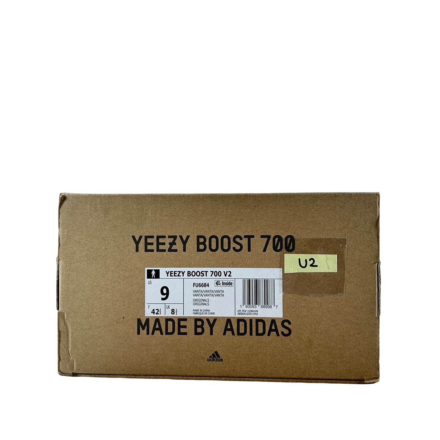 FU6684 Adidas Yeezy Boost 700 V2 Vanta [USED] - 9 M (Used2)