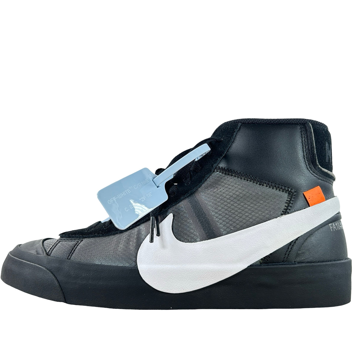 AA3832 001 Nike Blazer Off-White Black - 8.5 M (Yellowing)