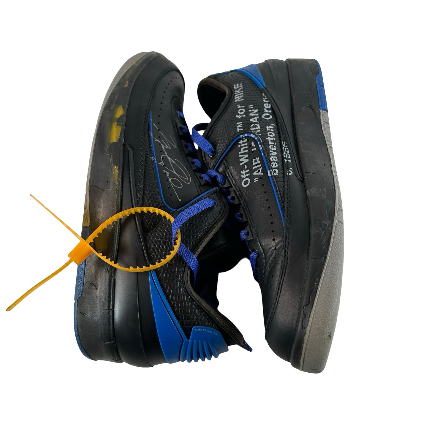 DJ4375 004 Jordan 2 Retro Low SP Off-White Black Blue [USED] - 9.5 M (Used)