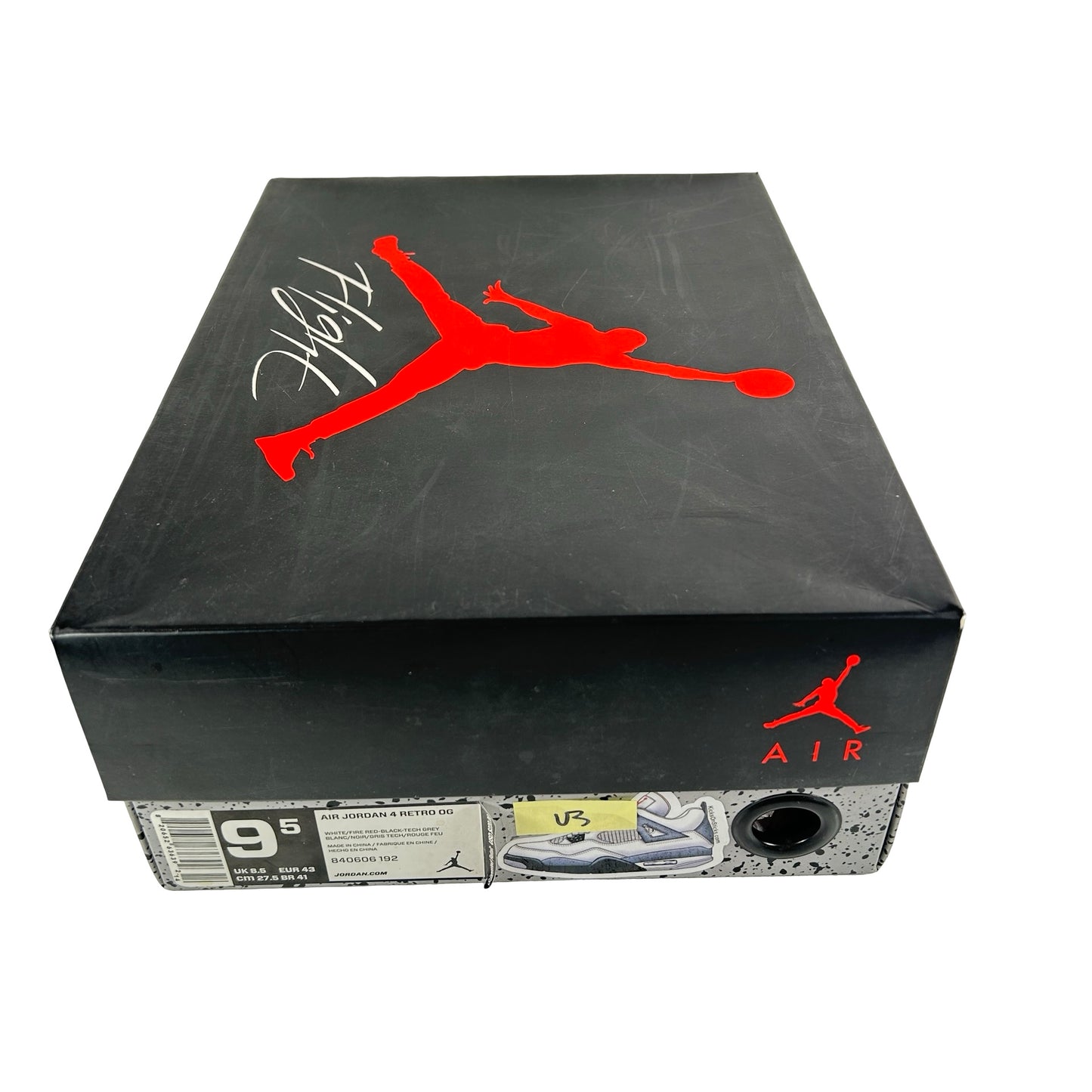 840606 192 Jordan 4 White Cement [USED] - 9.5 M (Used3)