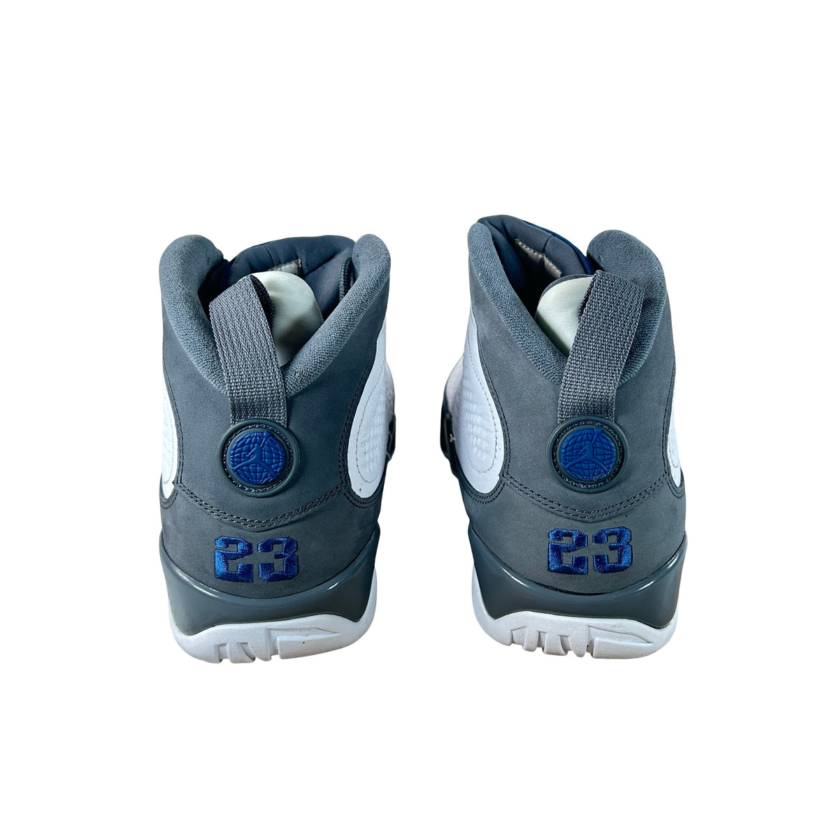 HV4794 100 Jordan 9 Retro Flint Grey French Blue (2026) [USED] - 13 M (Used) (No Box)