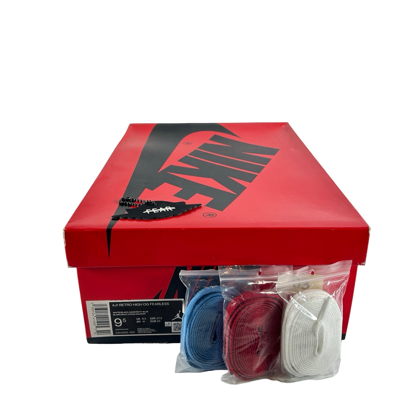 CK5666 100 Jordan 1 Retro High Fearless UNC Chicago [USED] - 9.5 M (Used3)
