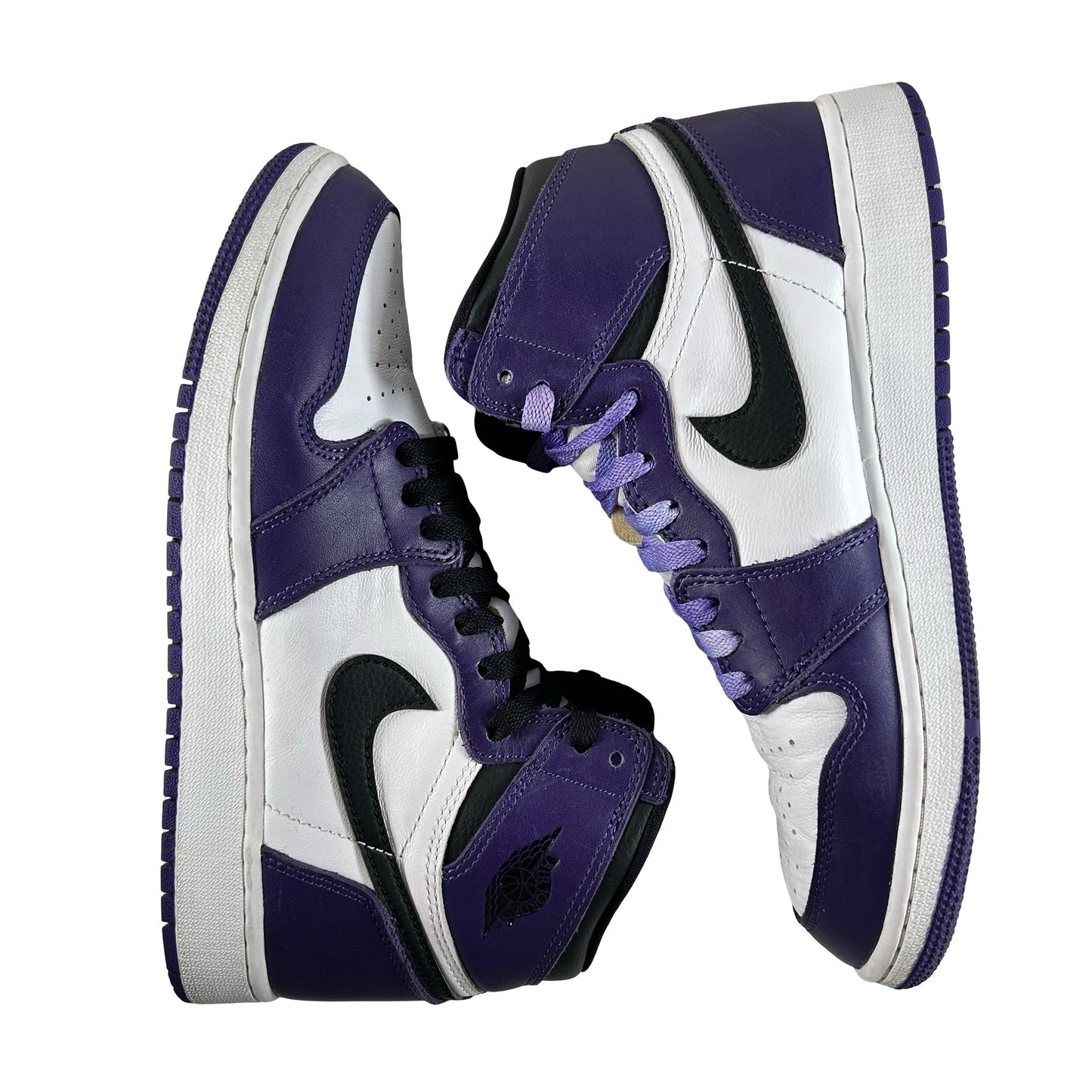 575441 500 Jordan 1 Retro High Court Purple White (GS) [USED] - 7 Y (Used)