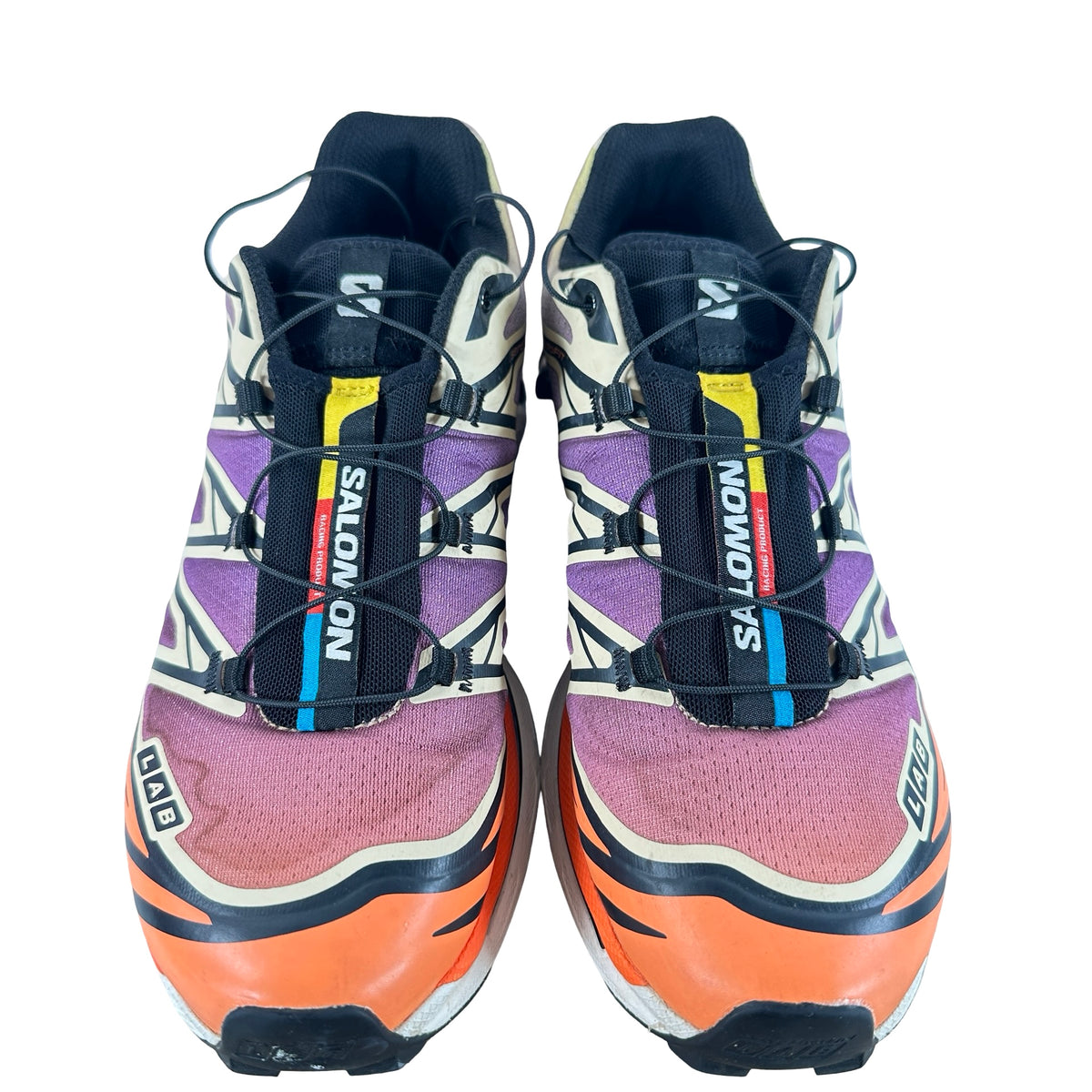 L49154300 Salomon XT-6 Black Almond Dragon Fire [USED] - 9 M (Used) (No Box)