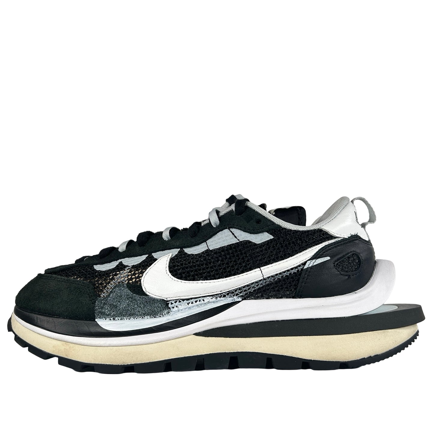 CV1363 001 Nike Vaporwaffle sacai Black White [USED] - 9.5 M (Used) (No Box)