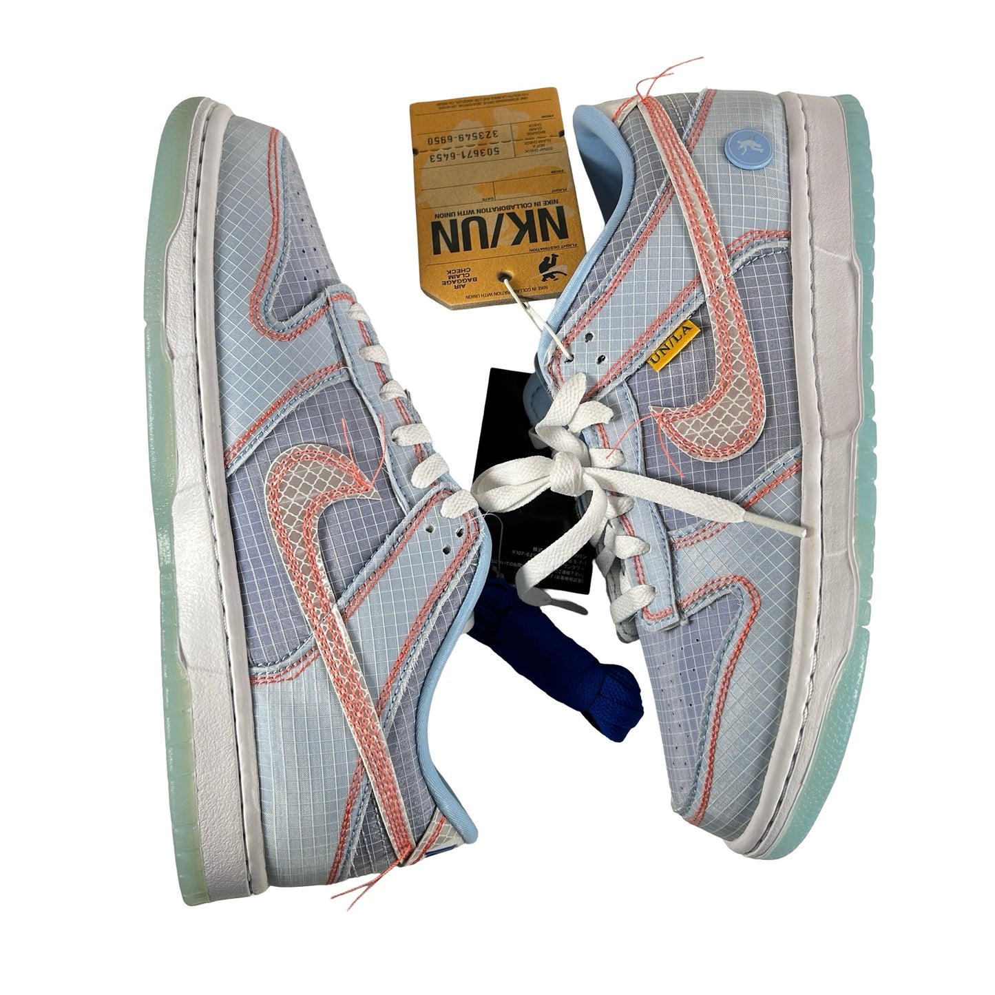 DJ9649 400 Nike Dunk Low Union Passport Pack Argon [CONDITIONAL] - 8.5 M (Yellowing Soles)