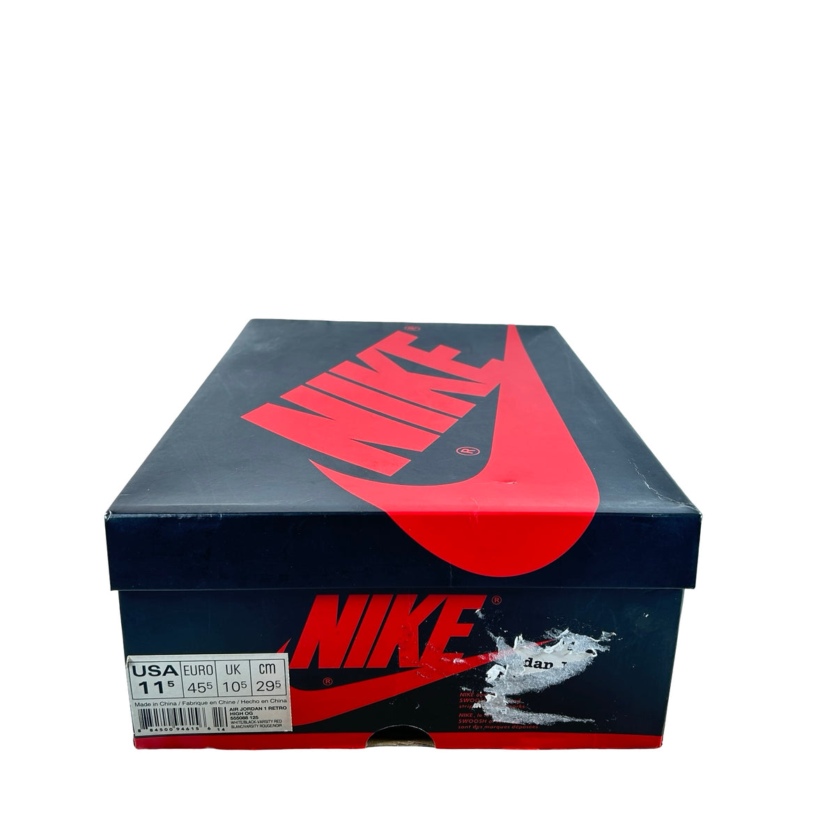 555088 125 Jordan 1 Retro Black Toe (2016) [USED] - 11.5 M (Used)