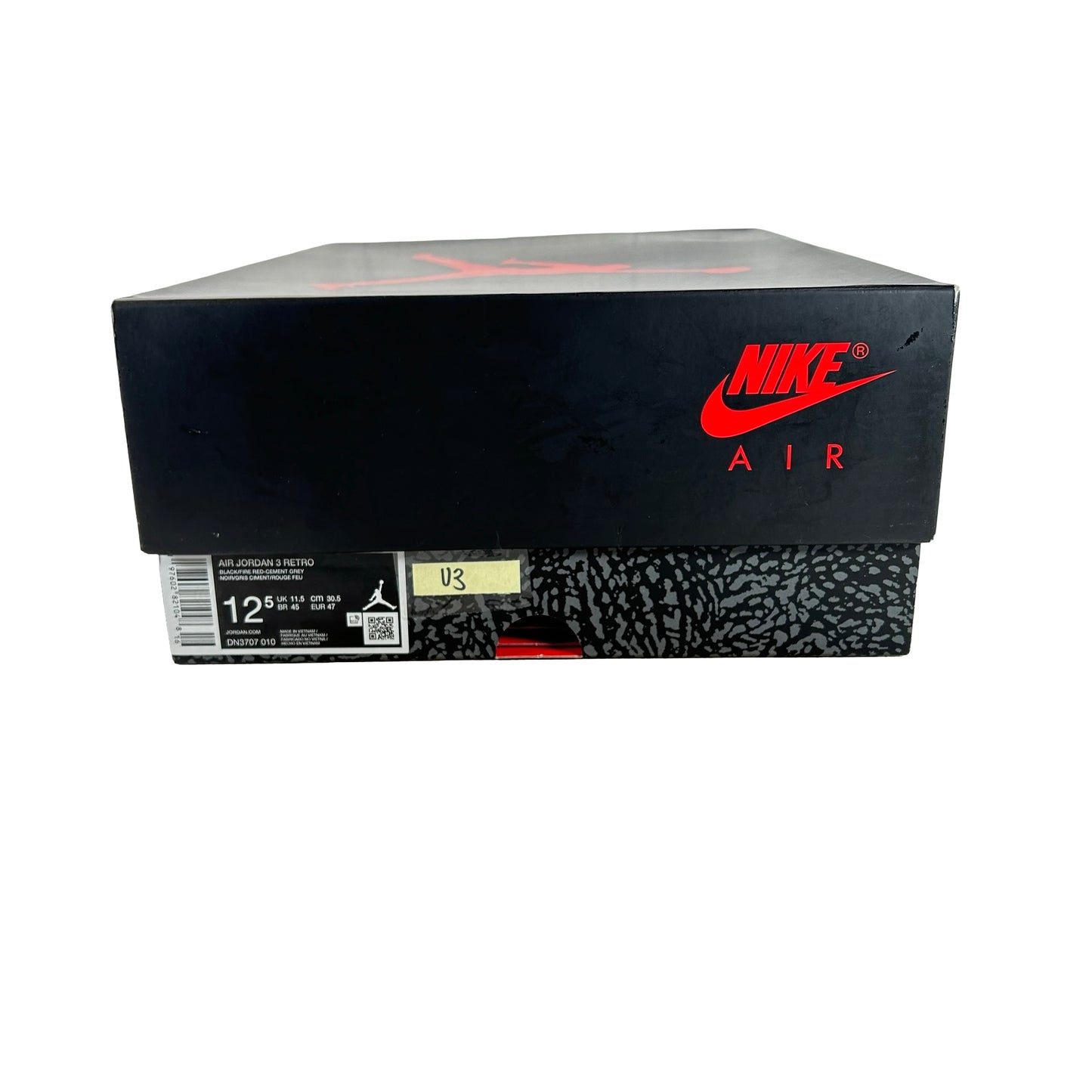 DN3707 010 Jordan 3 Retro Black Cement Reimagined (2024) [USED] - 12.5 M (Used3)