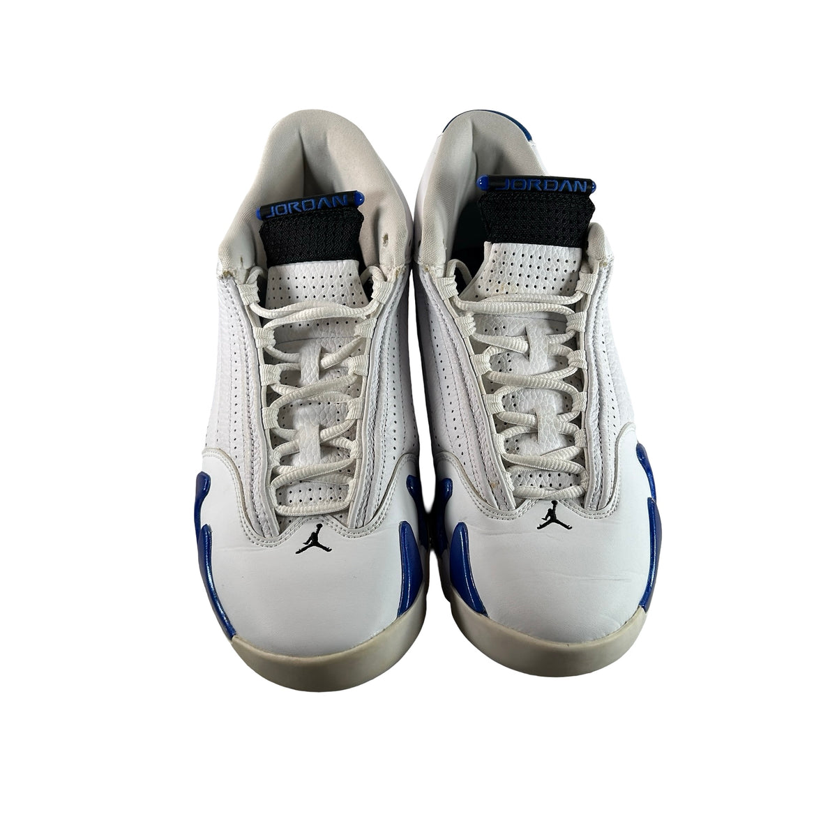 487471 104 Jordan 14 Retro White Hyper Royal [USED] - 9 M (Used3)
