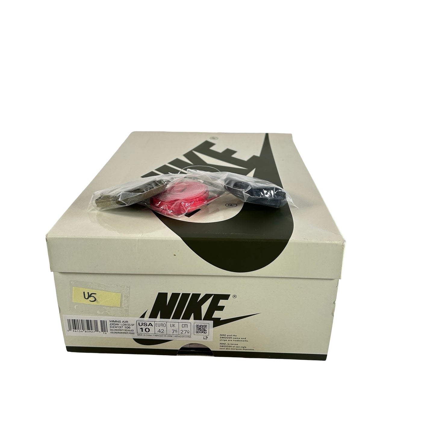 DZ4137 106 Jordan 1 Retro Low OG SP Travis Scott Olive (W) [USED] - 10 W (Used5)